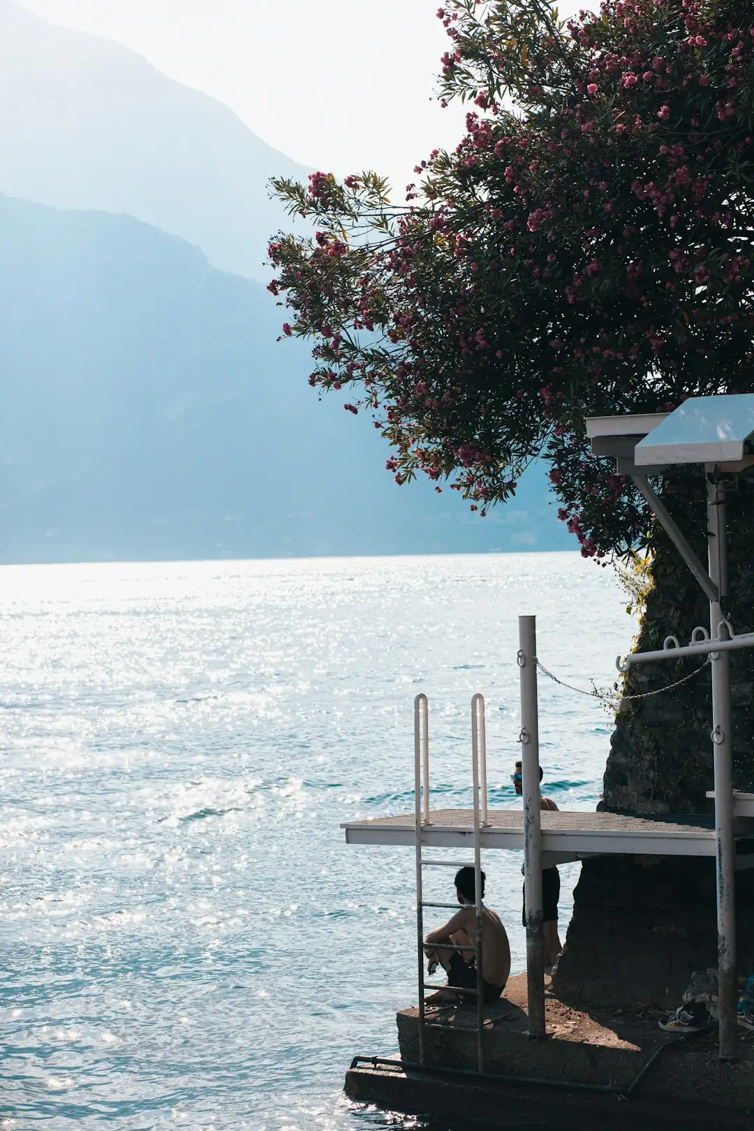 Evening promenade in Bellagio on Lake Como