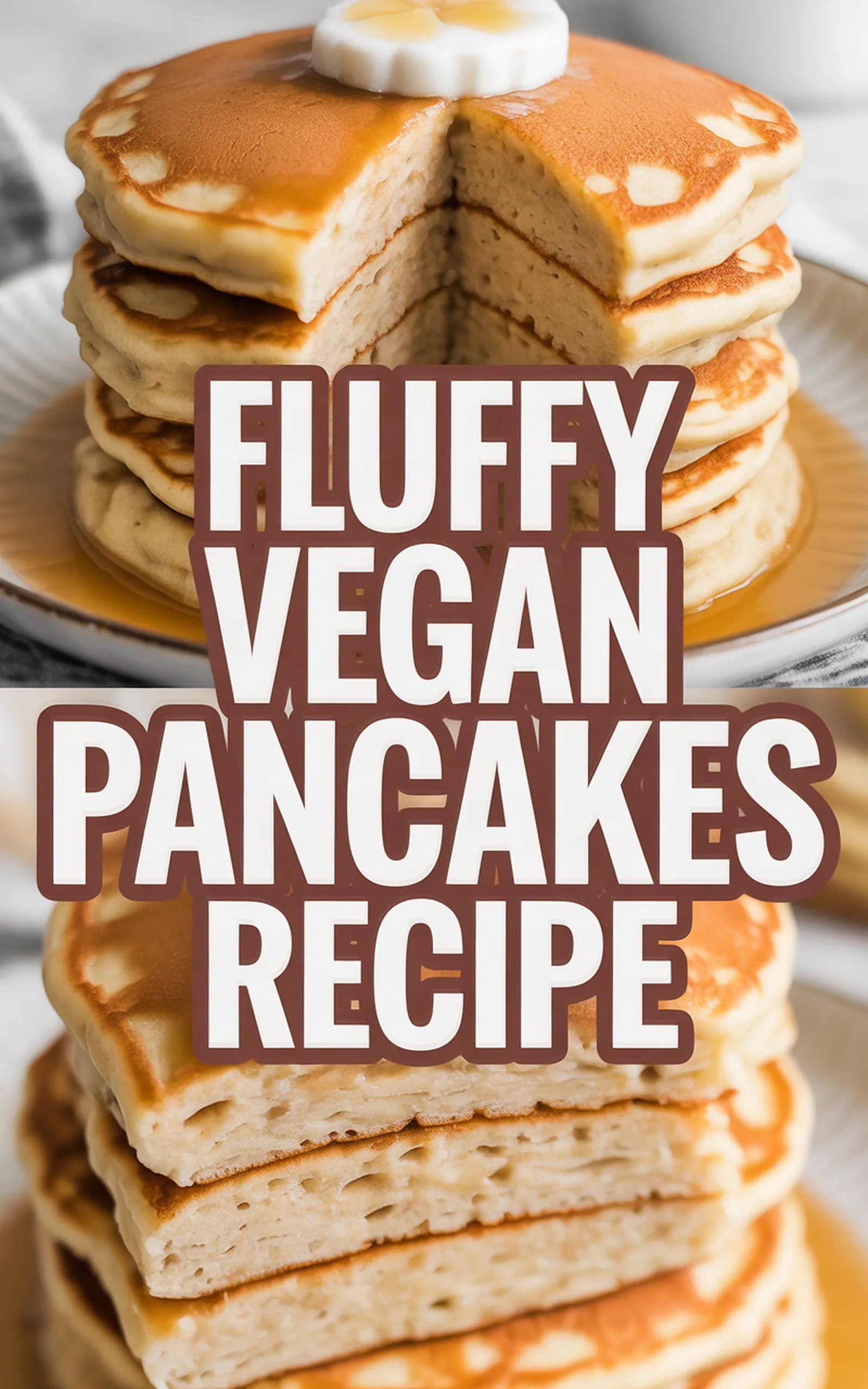 Fluffy Vegan Pancakes Recipe - easy recipe with step by step instructions