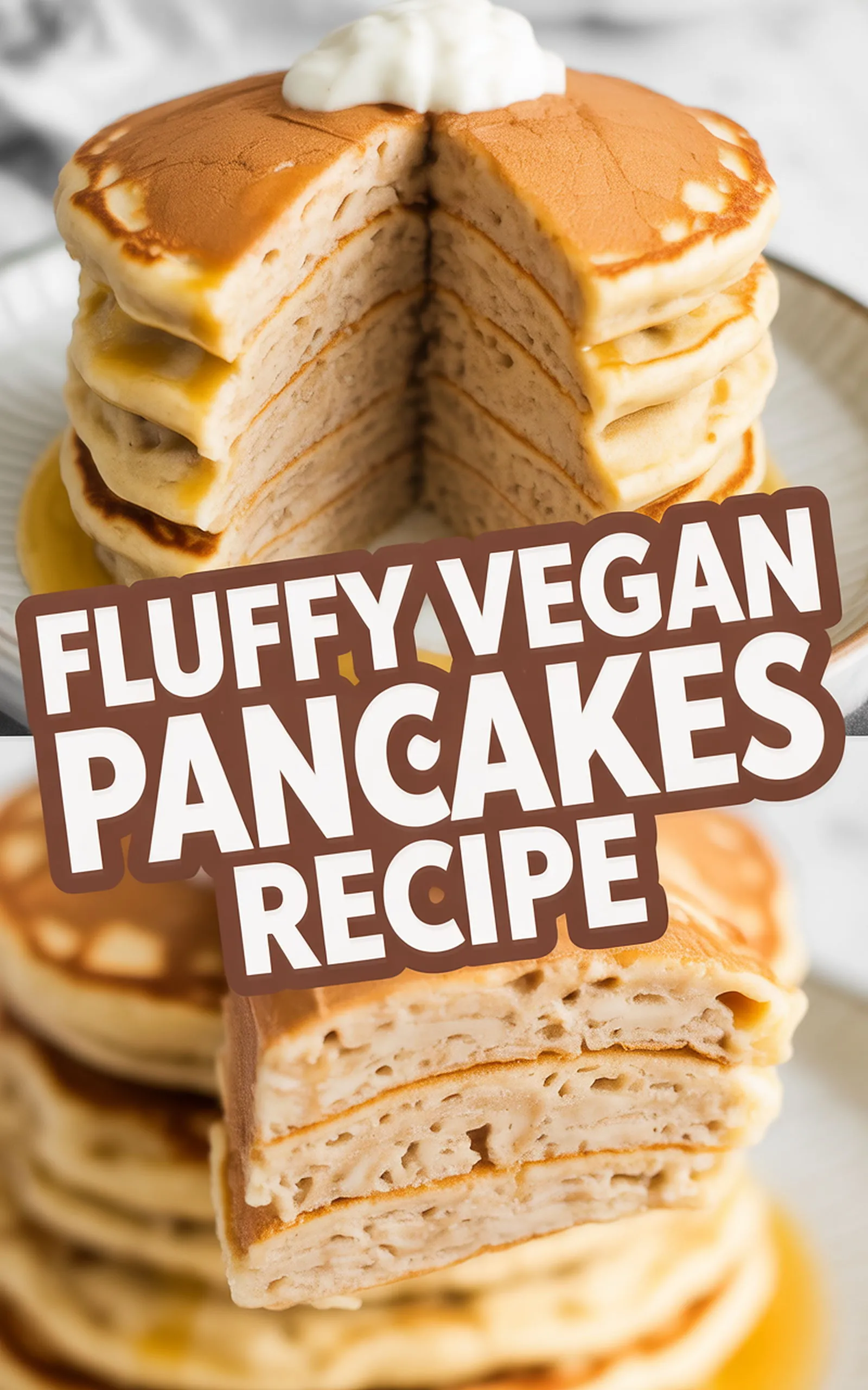 Fluffy Vegan Pancakes Recipe - easy recipe with step by step instructions