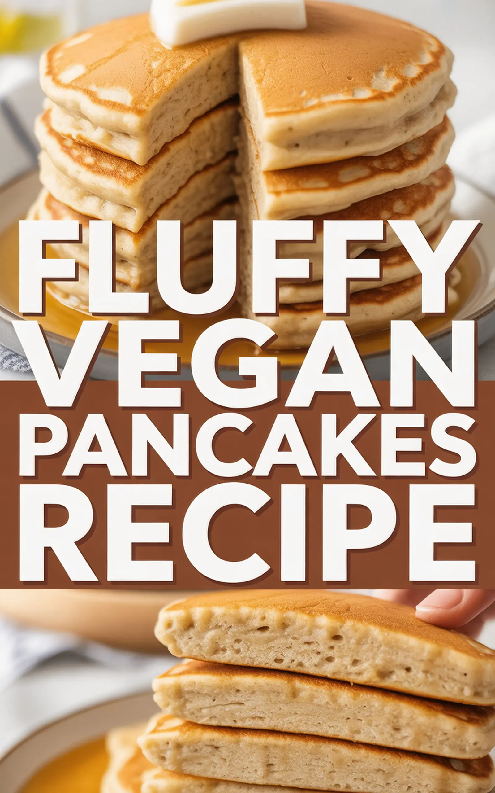 Fluffy Vegan Pancakes Recipe - easy recipe with step by step instructions