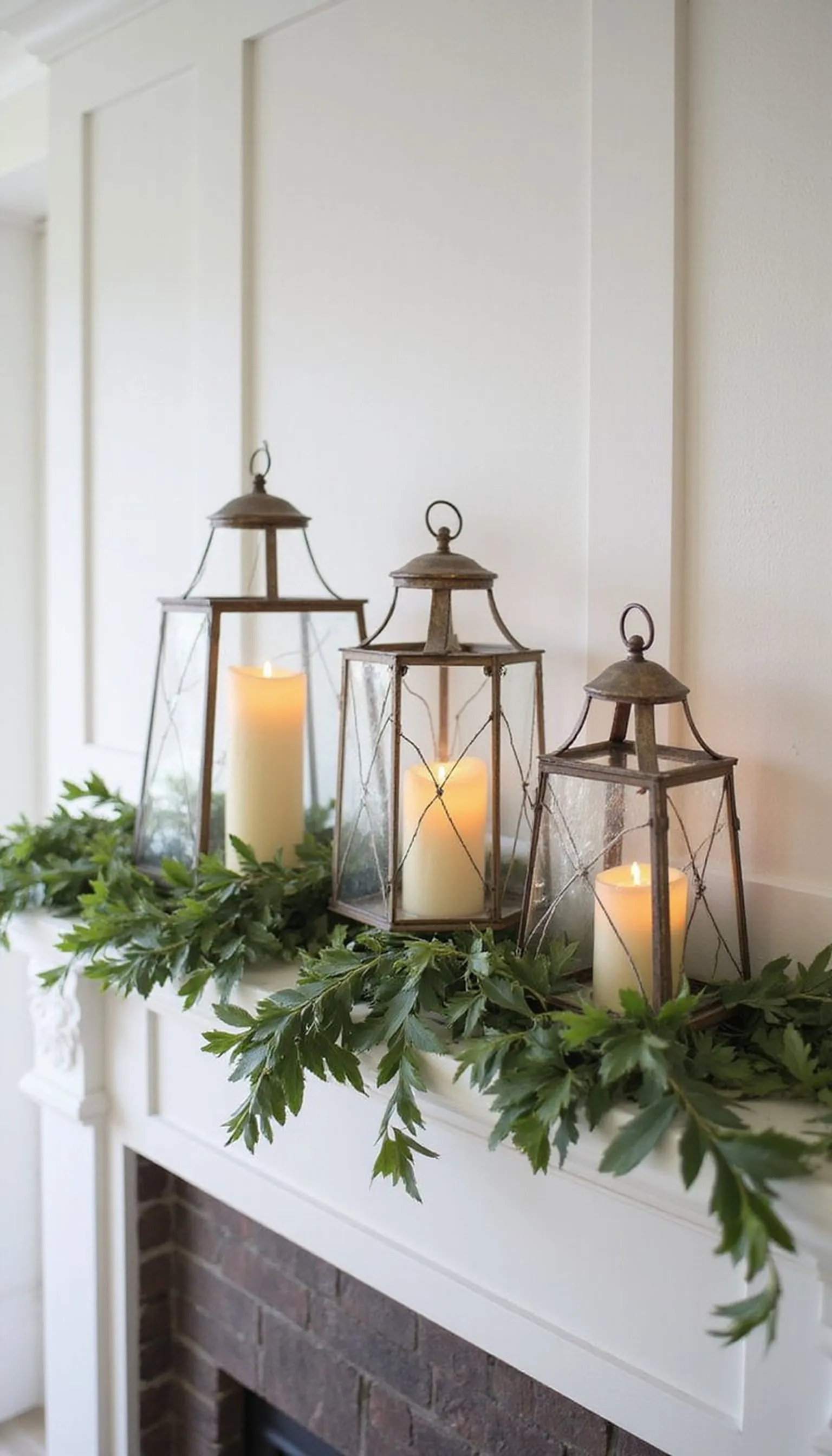 Star Cluster Lanterns and Greenery Display