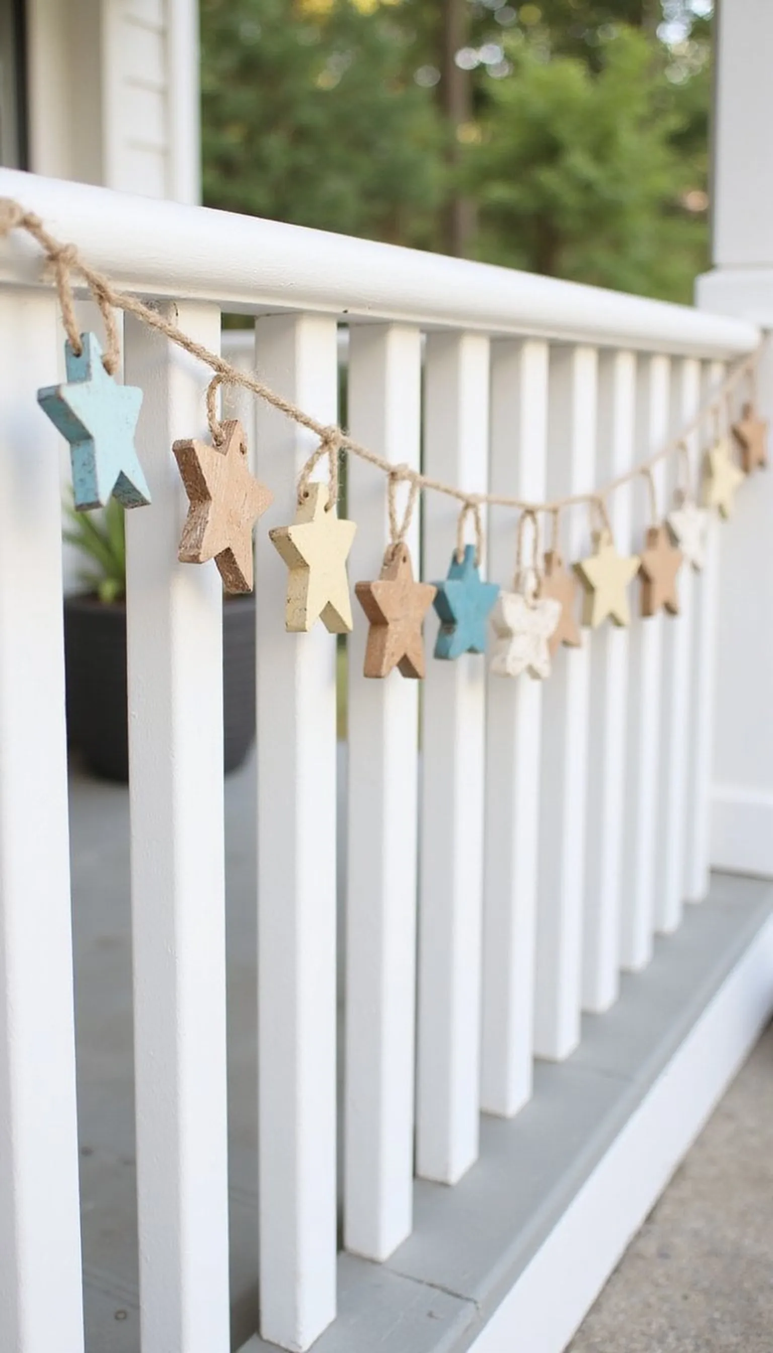 Star Garland Made from Scrap Wood