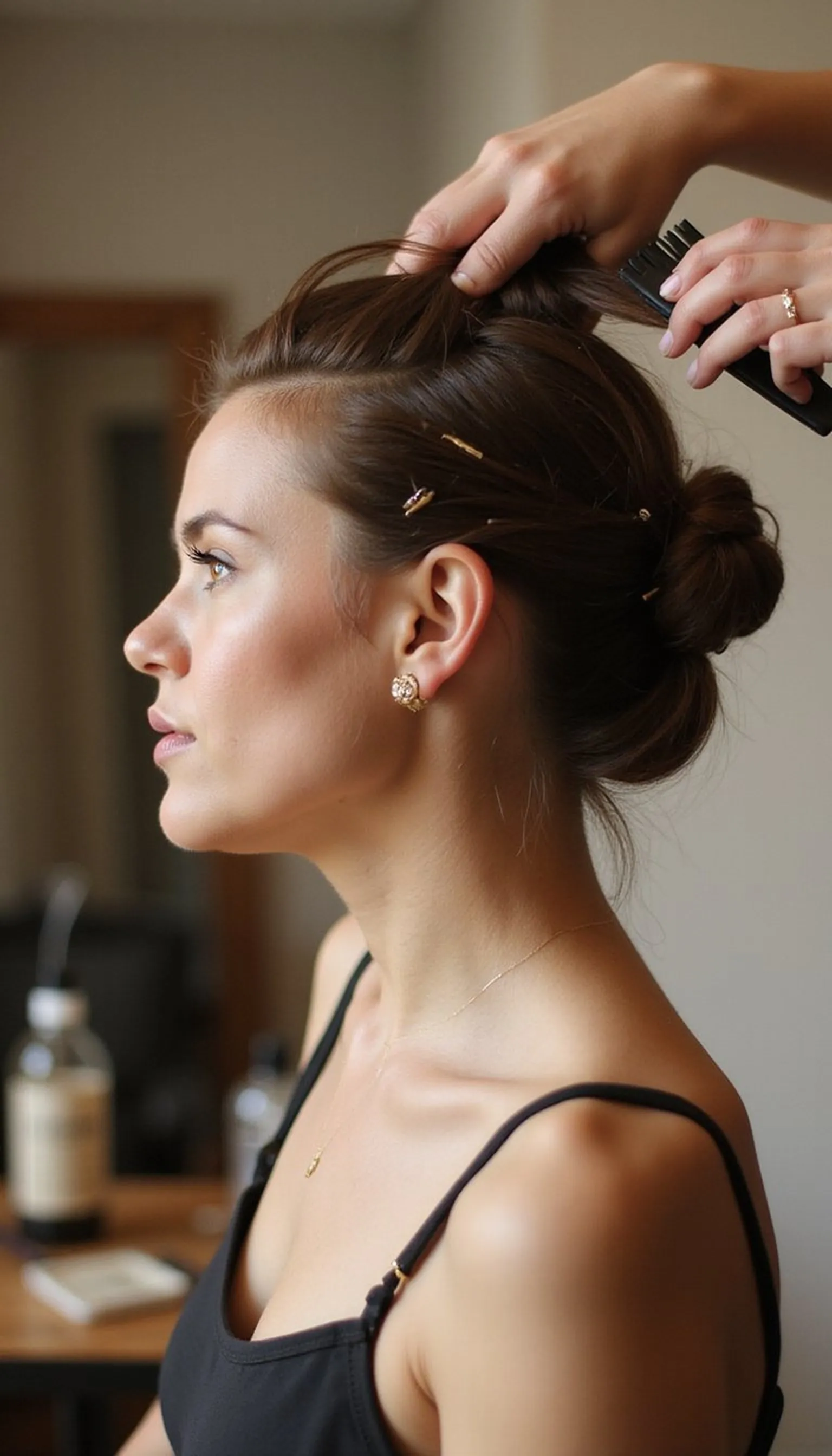 Classic Sleek French Twist Updo For Events