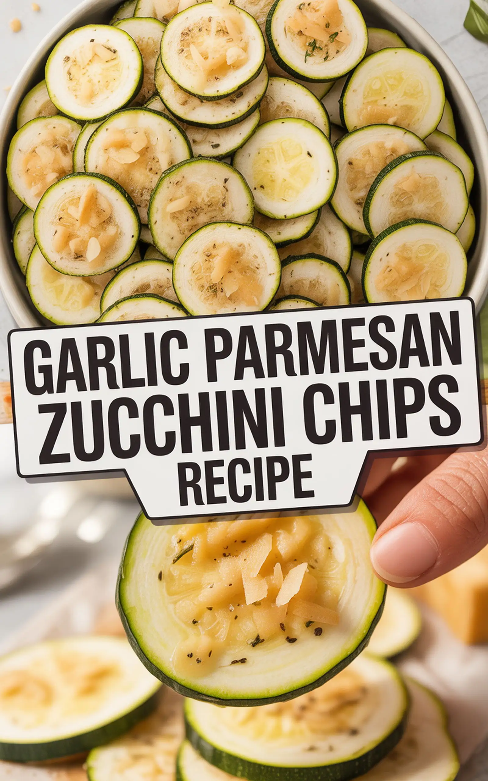 Garlic Parmesan Zucchini Chips Recipe - easy recipe with step by step instructions