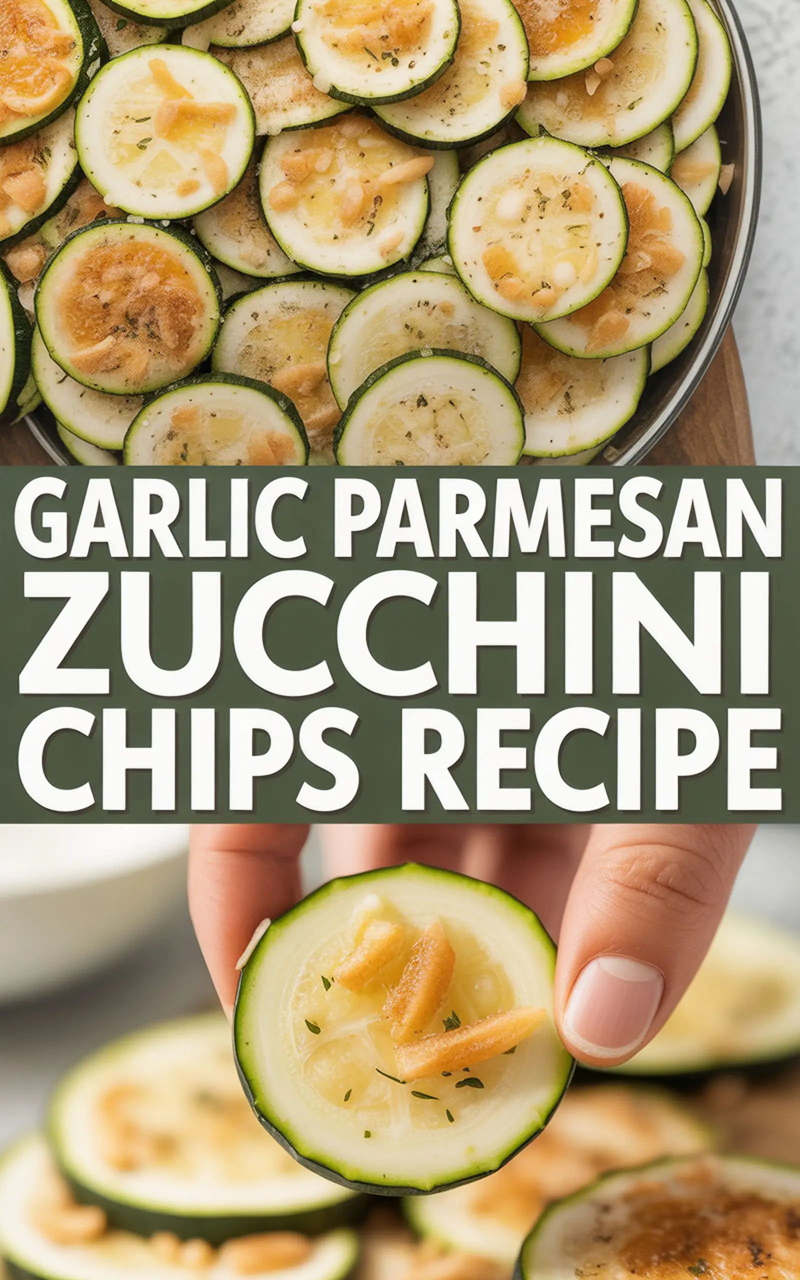 Garlic Parmesan Zucchini Chips Recipe - easy recipe with step by step instructions