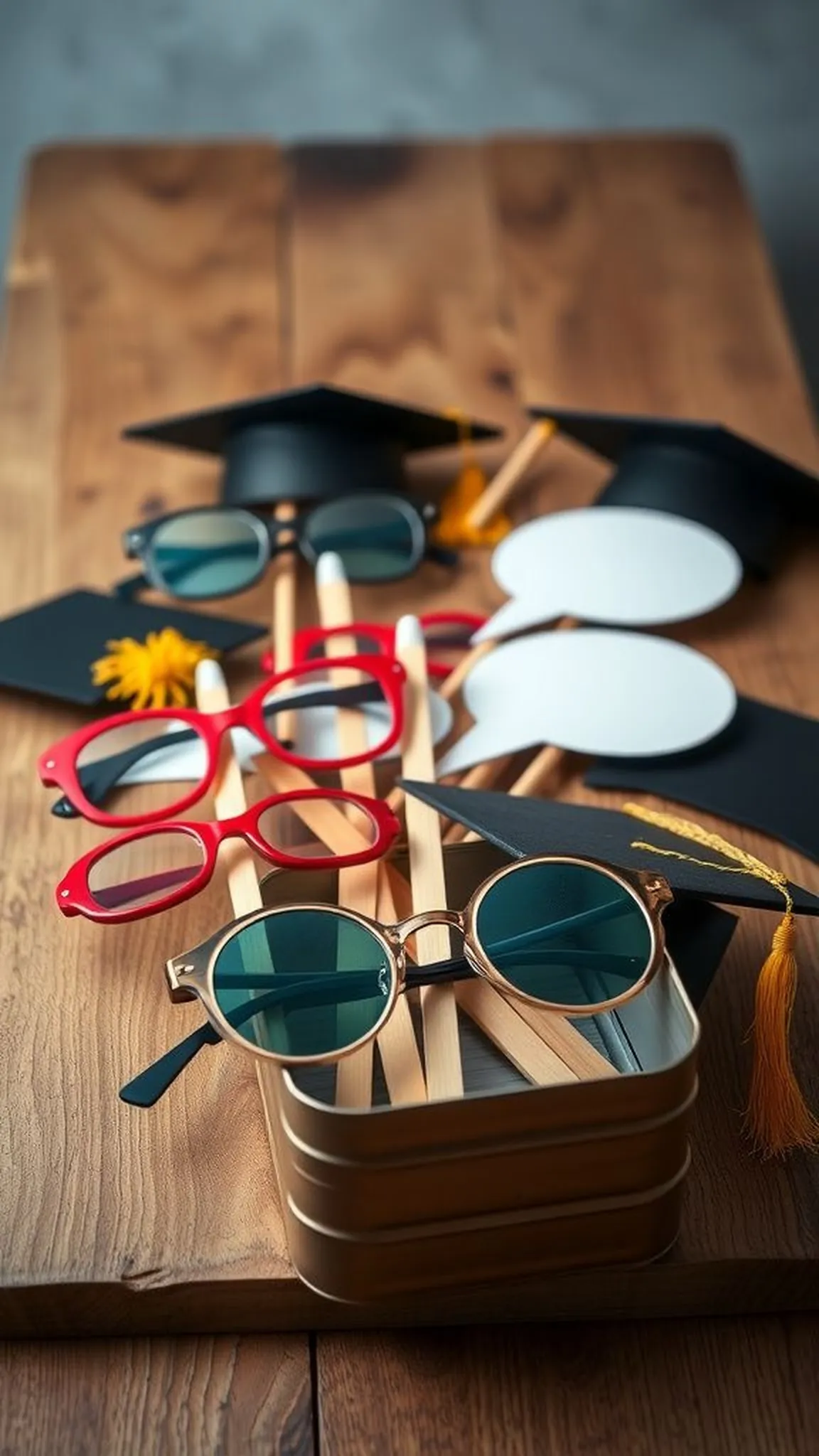 DIY photo booth props for instant silliness