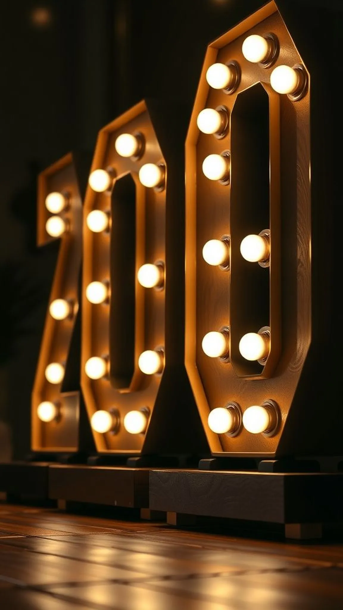 Year-of marquee sign with DIY flair