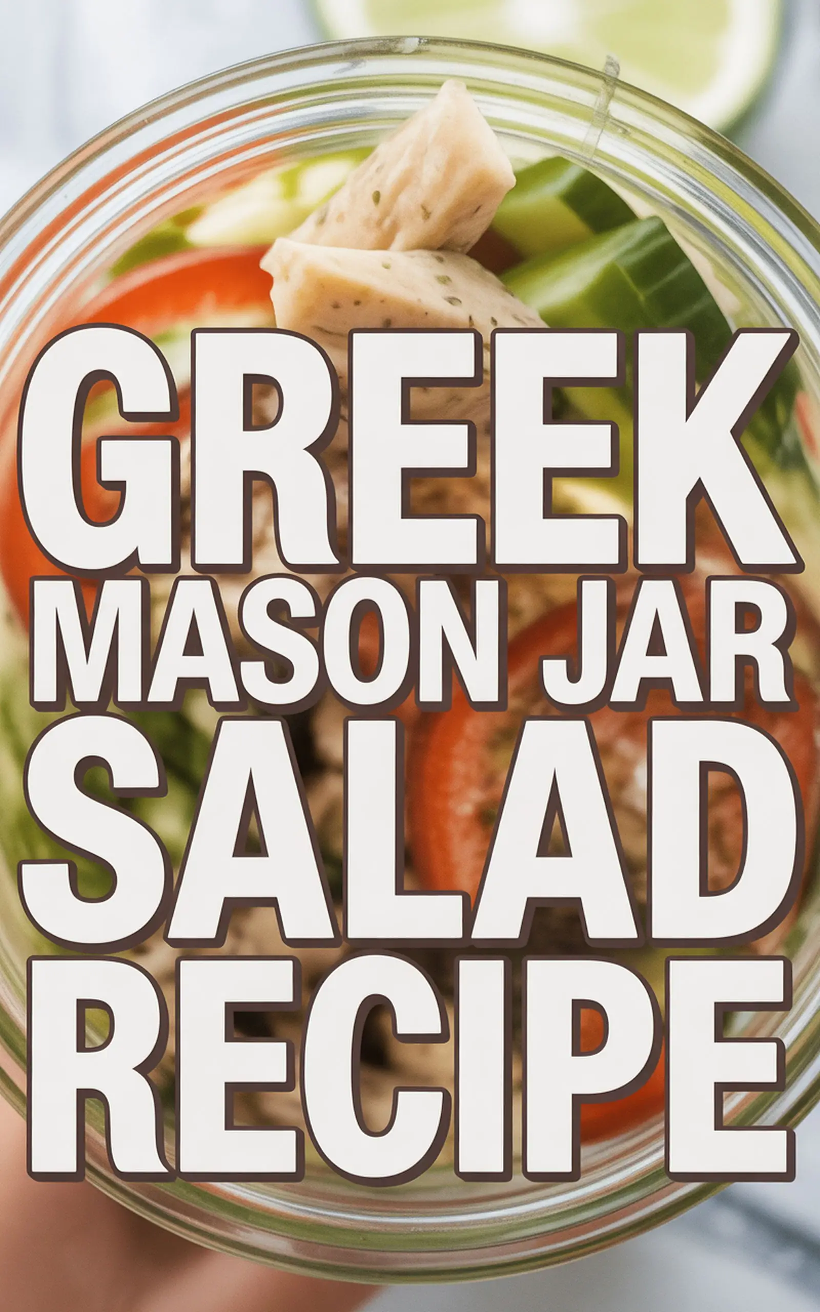Greek Mason Jar Salad Recipe - easy recipe with step by step instructions