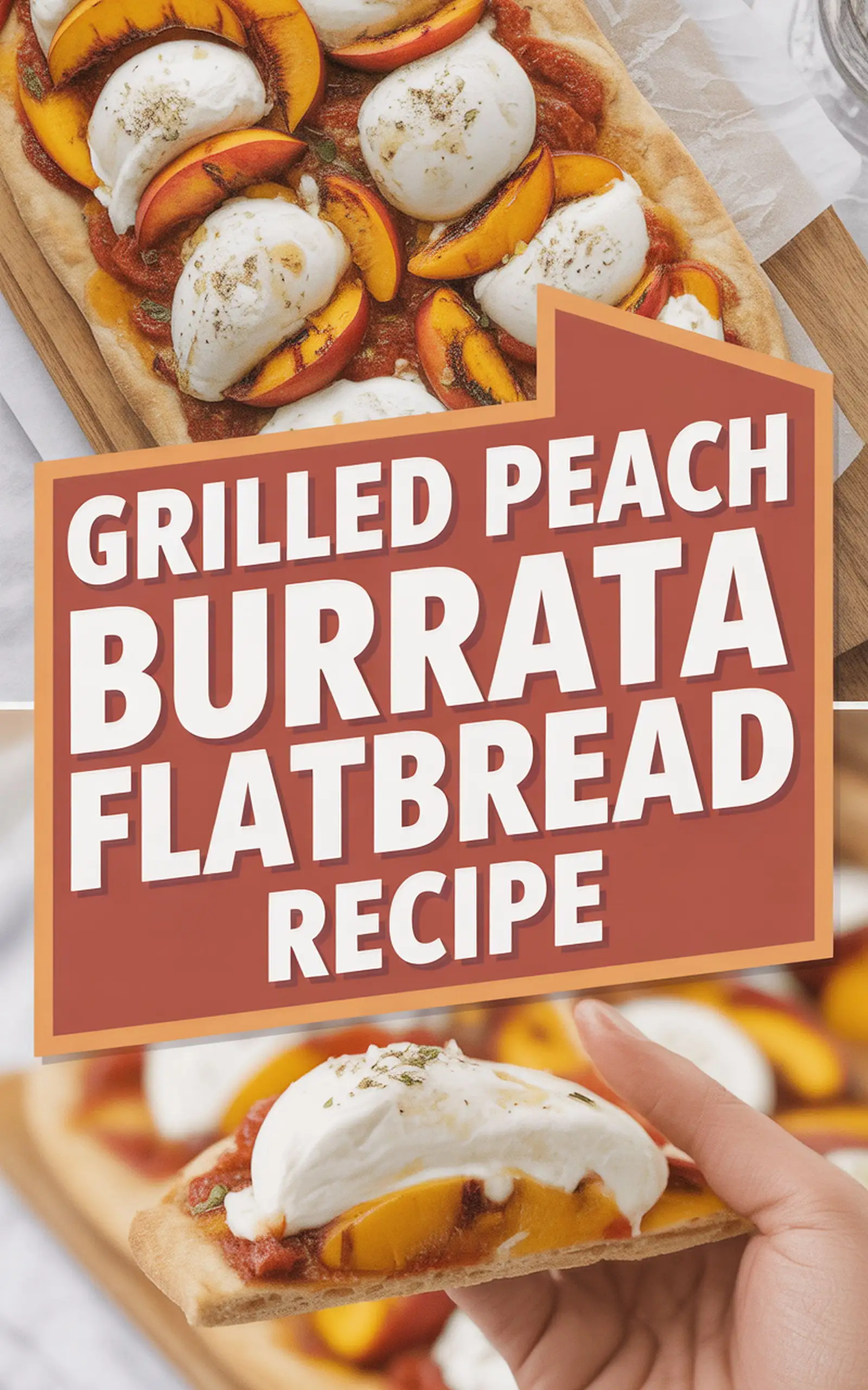Grilled Peach Burrata Flatbread Recipe - easy recipe with step by step instructions