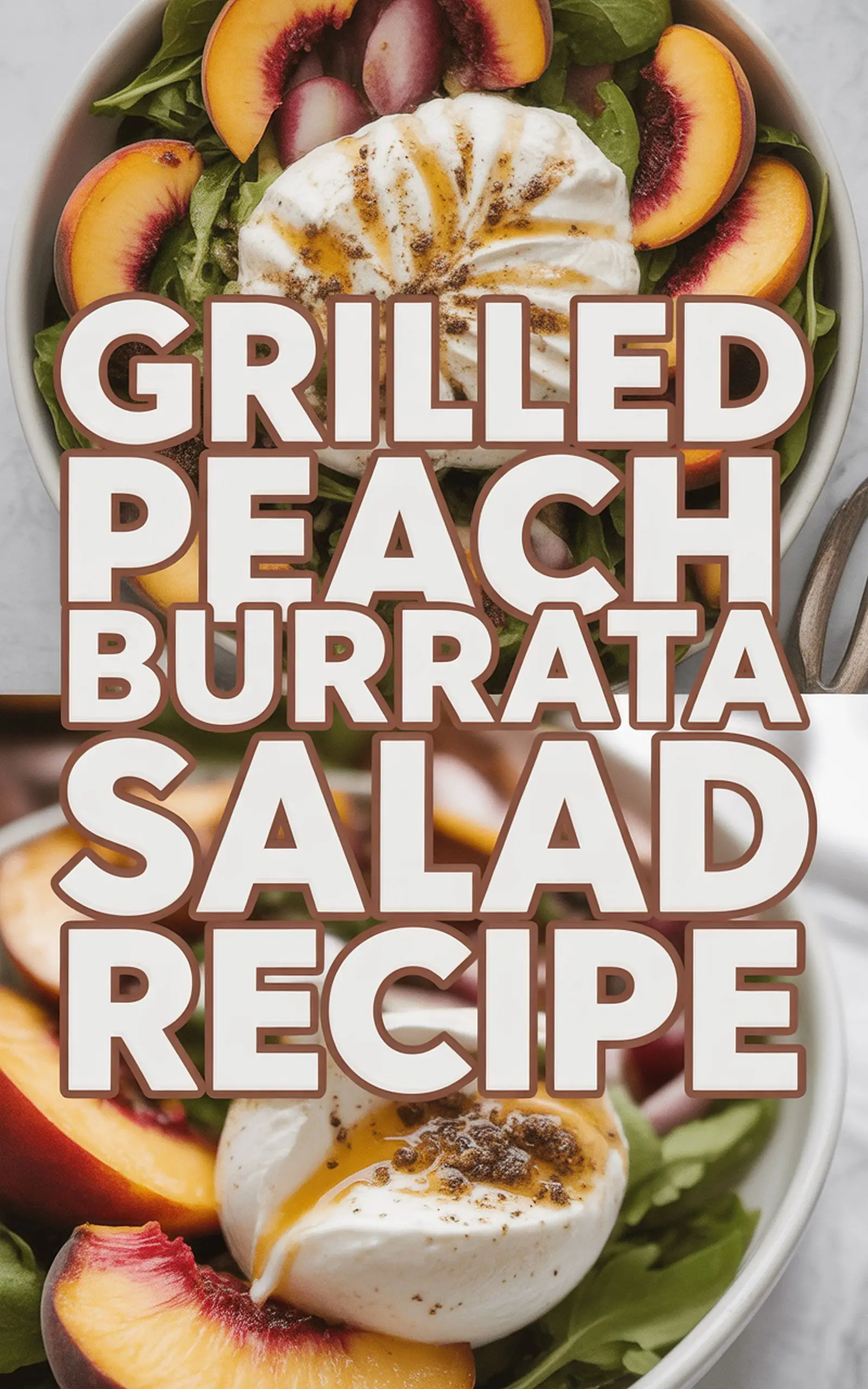 Grilled Peach Burrata Salad Recipe - easy recipe with step by step instructions