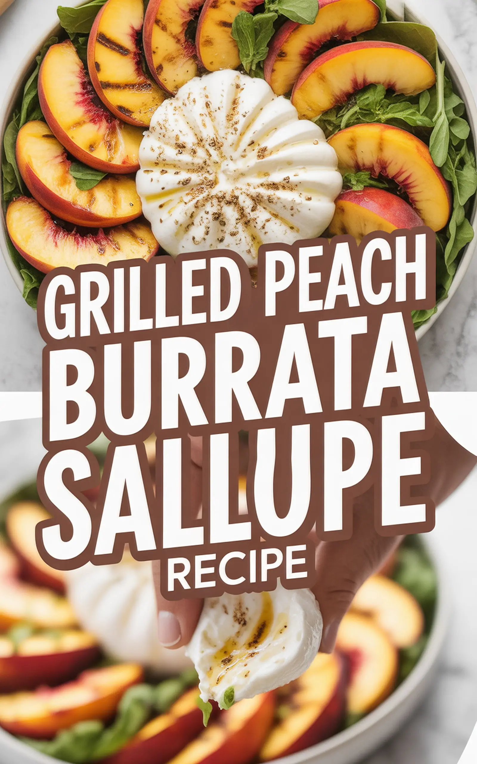 Grilled Peach Burrata Salad Recipe - easy recipe with step by step instructions