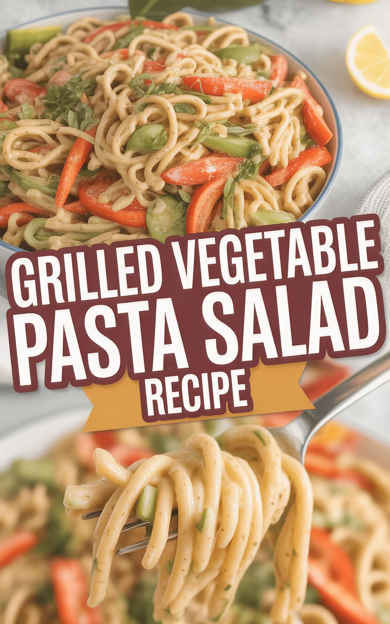 Grilled Vegetable Pasta Salad Recipe - easy recipe with step by step instructions
