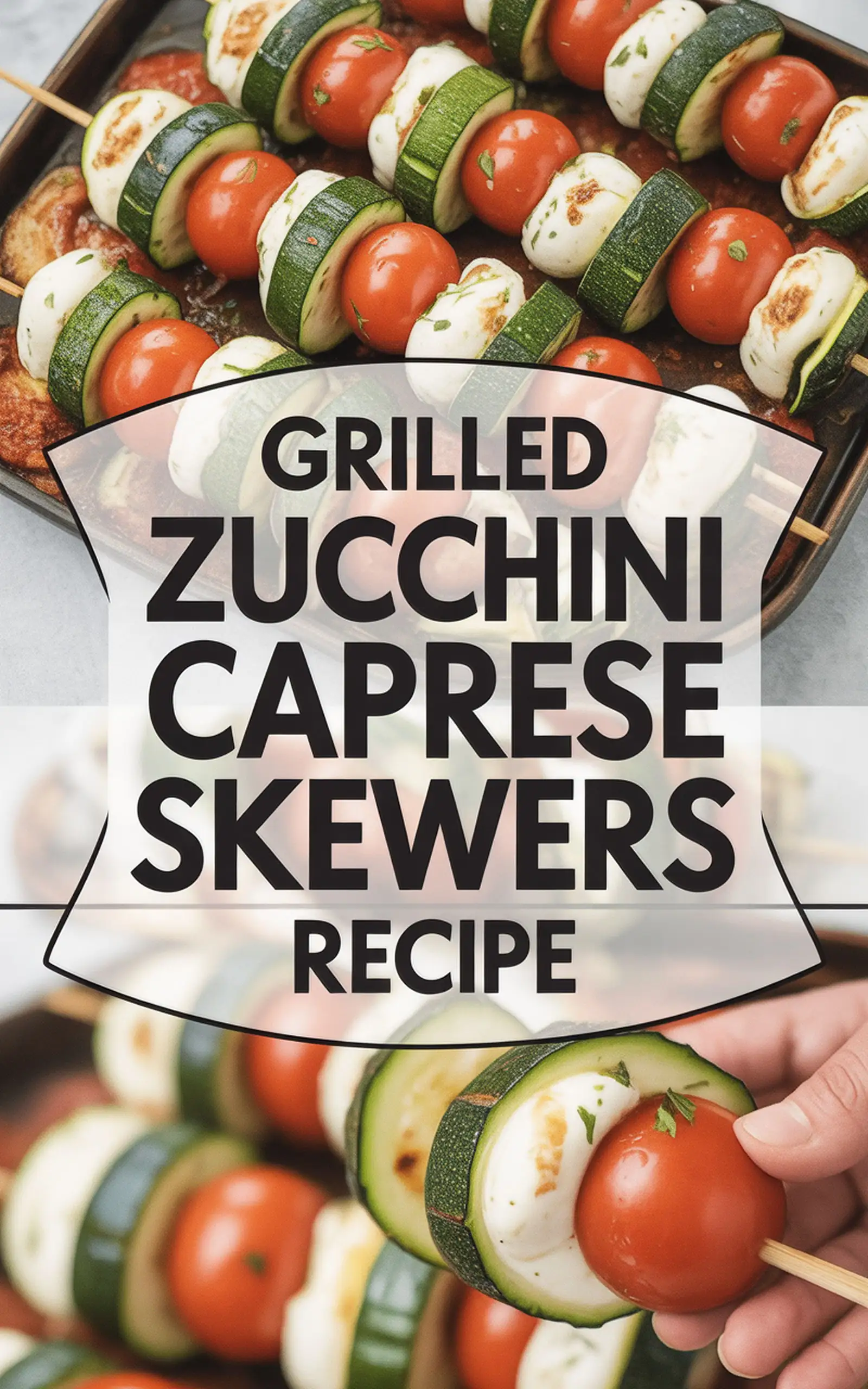 Grilled Zucchini Caprese Skewers Recipe - easy recipe with step by step instructions