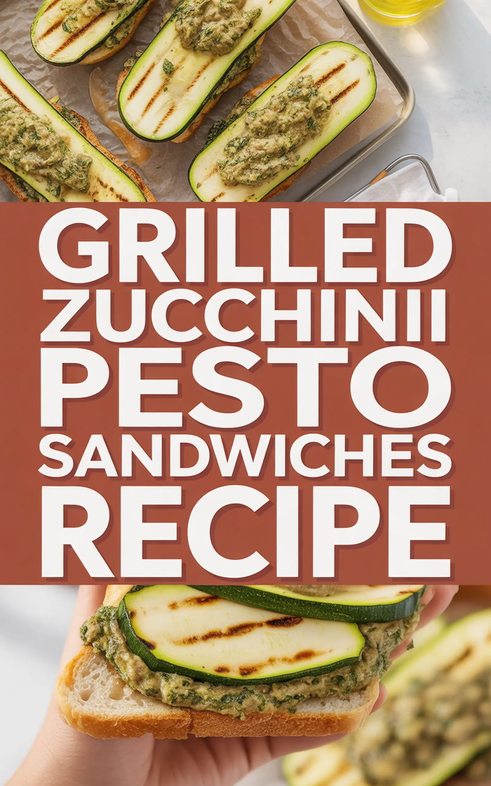 Grilled Zucchini Pesto Sandwiches Recipe - easy recipe with step by step instructions