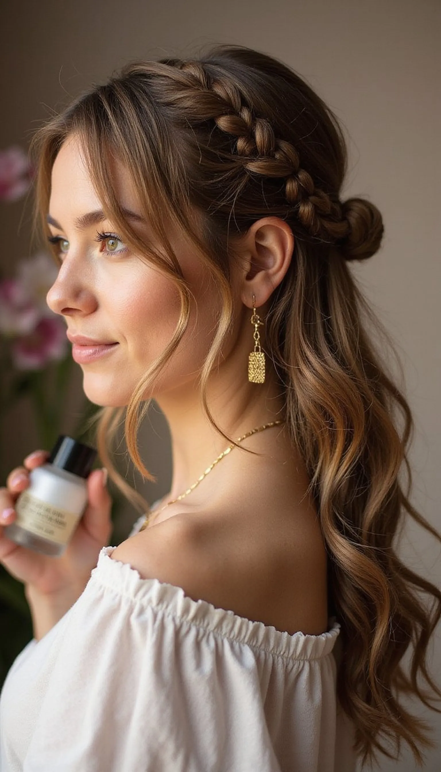 Half Up Fishtail Accent Braid