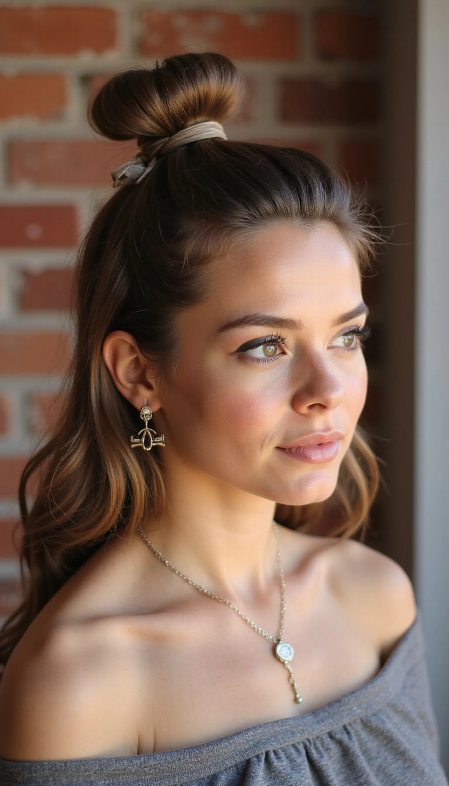 Half Up Top Knot For Effortless Cool