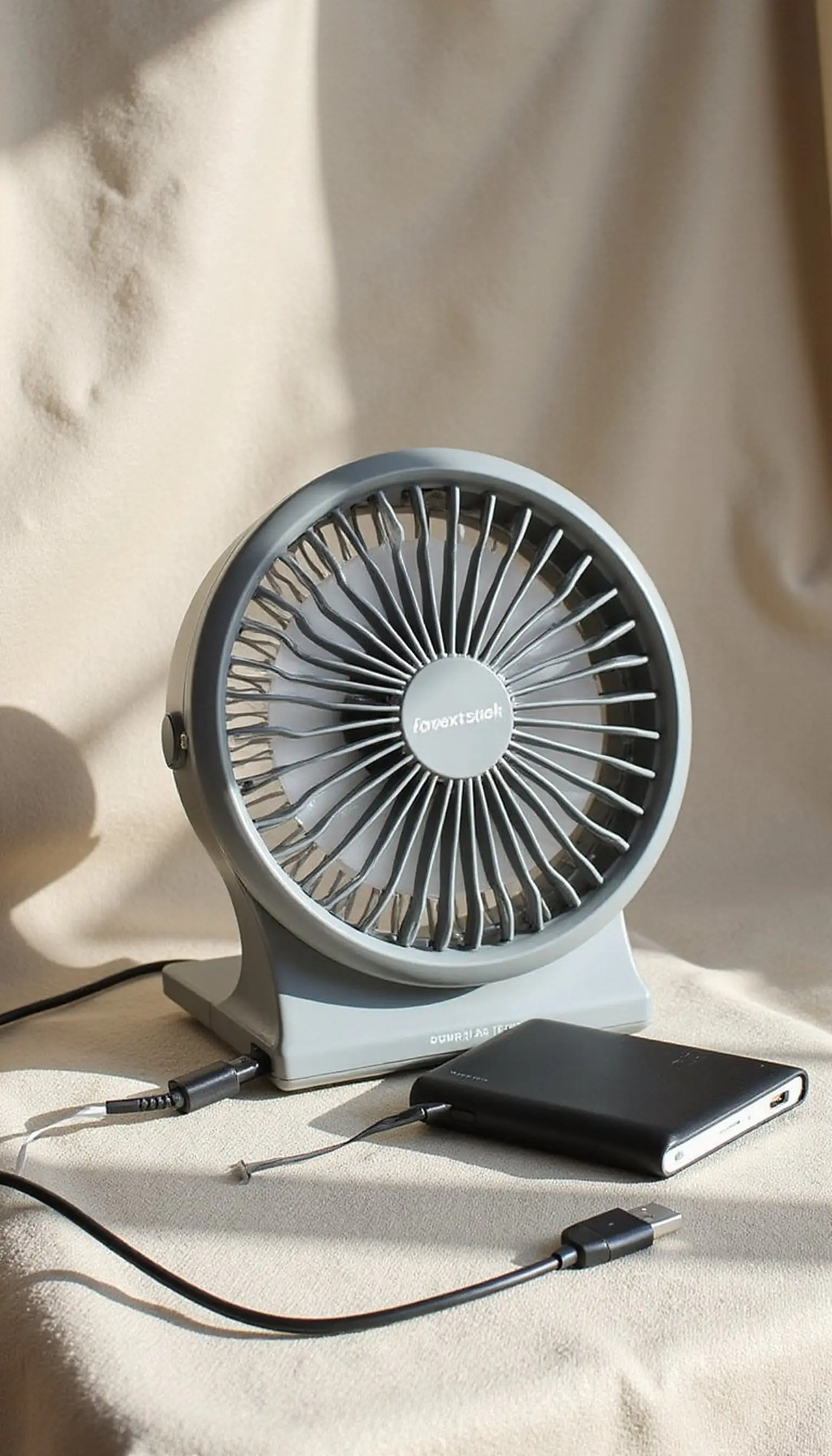 Portable cooling fan with clip for hands-free breeze