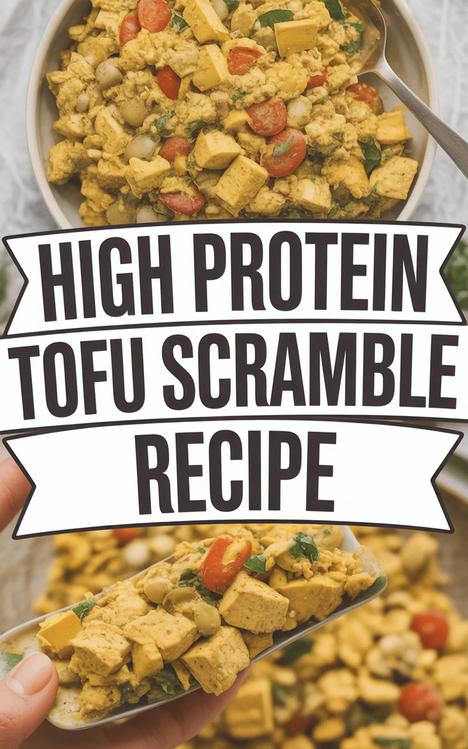 High Protein Tofu Scramble Recipe - easy recipe with step by step instructions
