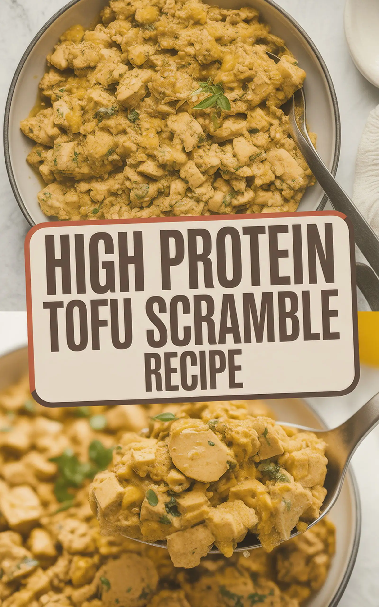 High Protein Tofu Scramble Recipe - easy recipe with step by step instructions