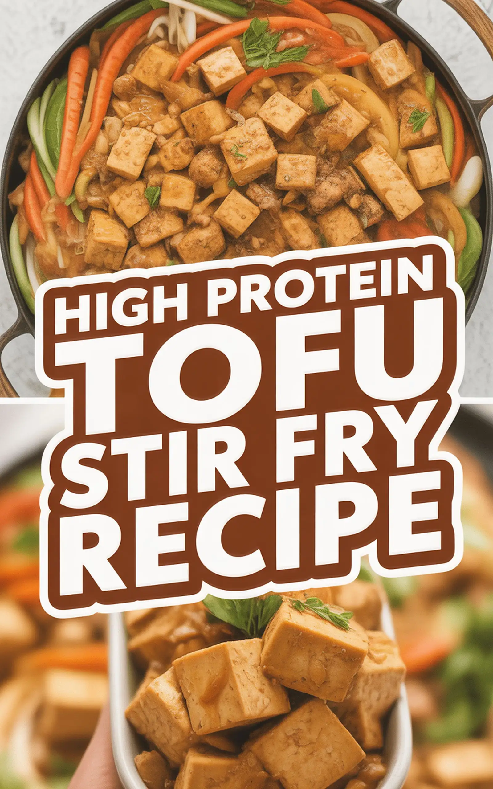 High Protein Tofu Stir Fry Recipe - easy recipe with step by step instructions