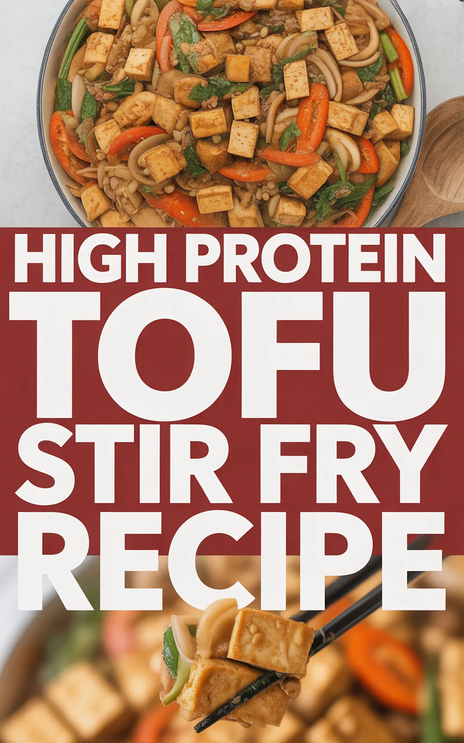 High Protein Tofu Stir Fry Recipe - easy recipe with step by step instructions
