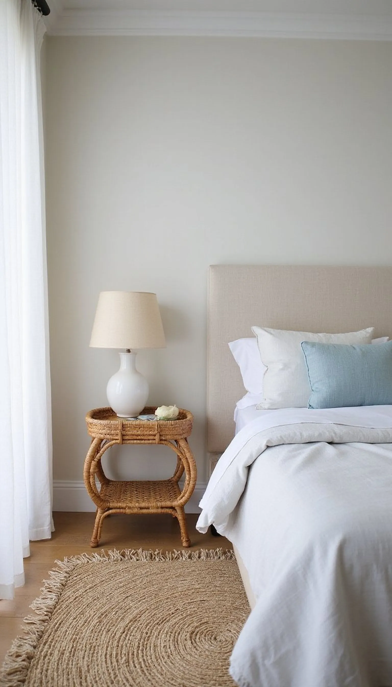 Coastal Resort Bedroom With Calm Neutrals