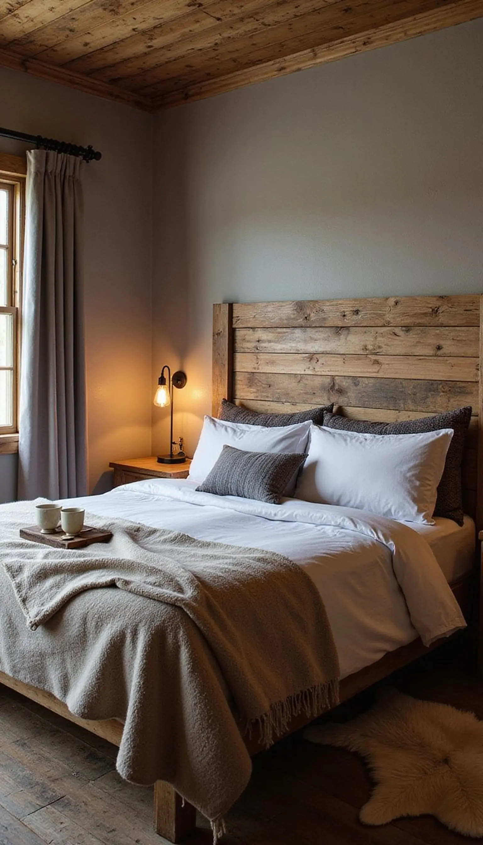 Rustic Lodge Suite With Cozy Layers