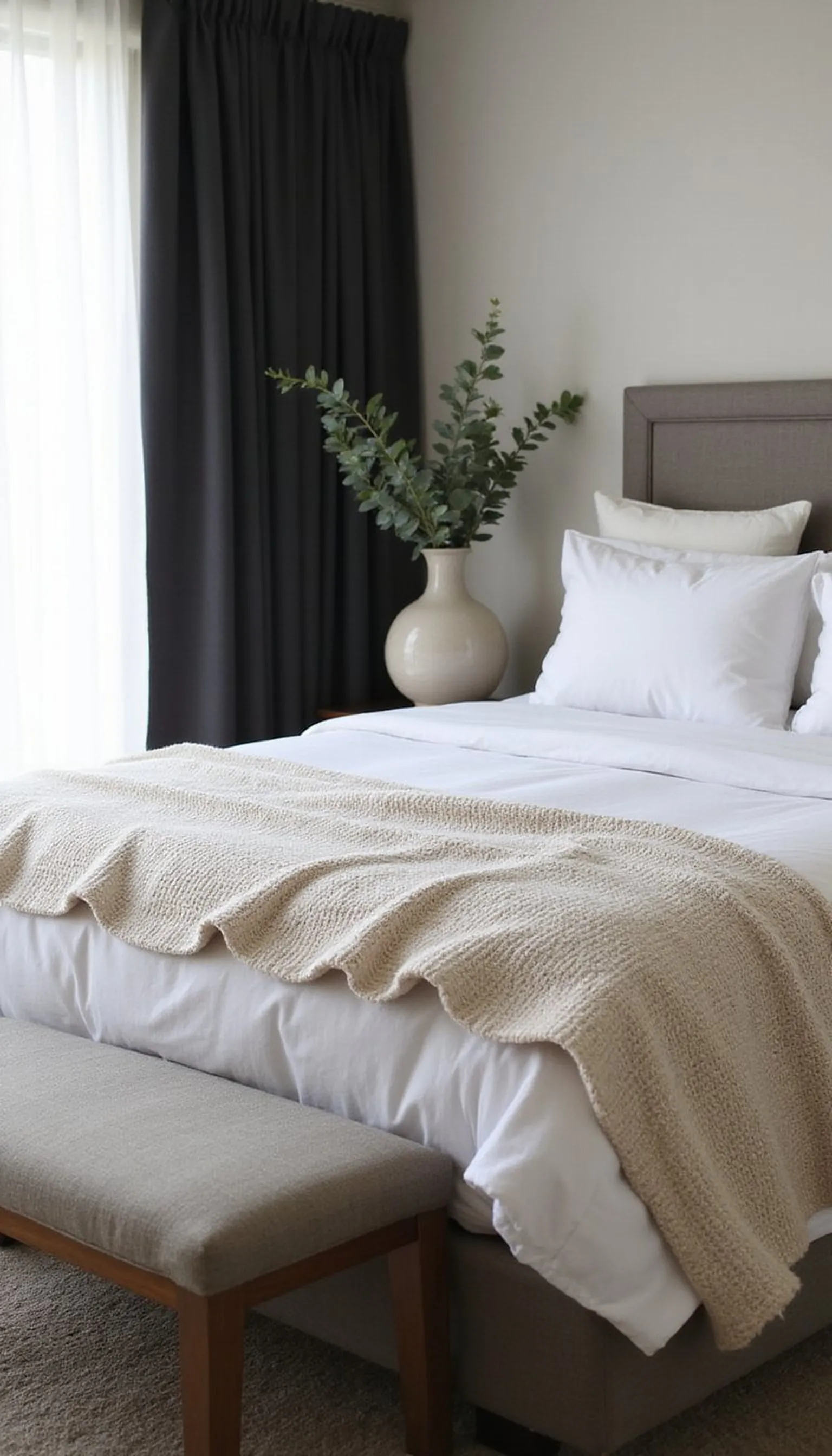 Spa-Like Neutral Retreat for Deep Rest