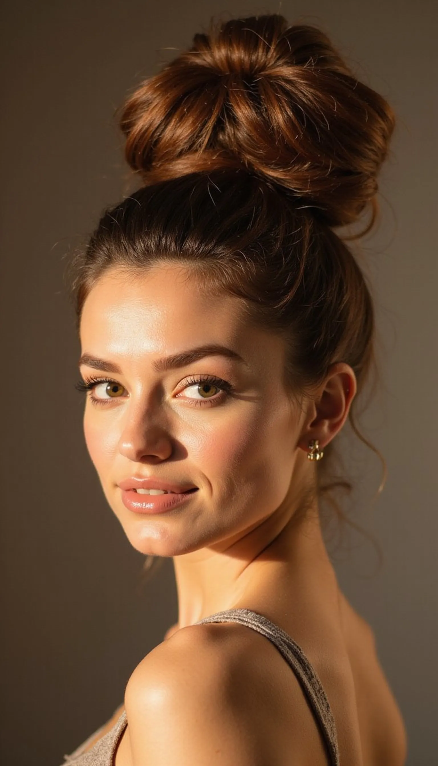 Voluminous Top Knot With Foam Hair Donut