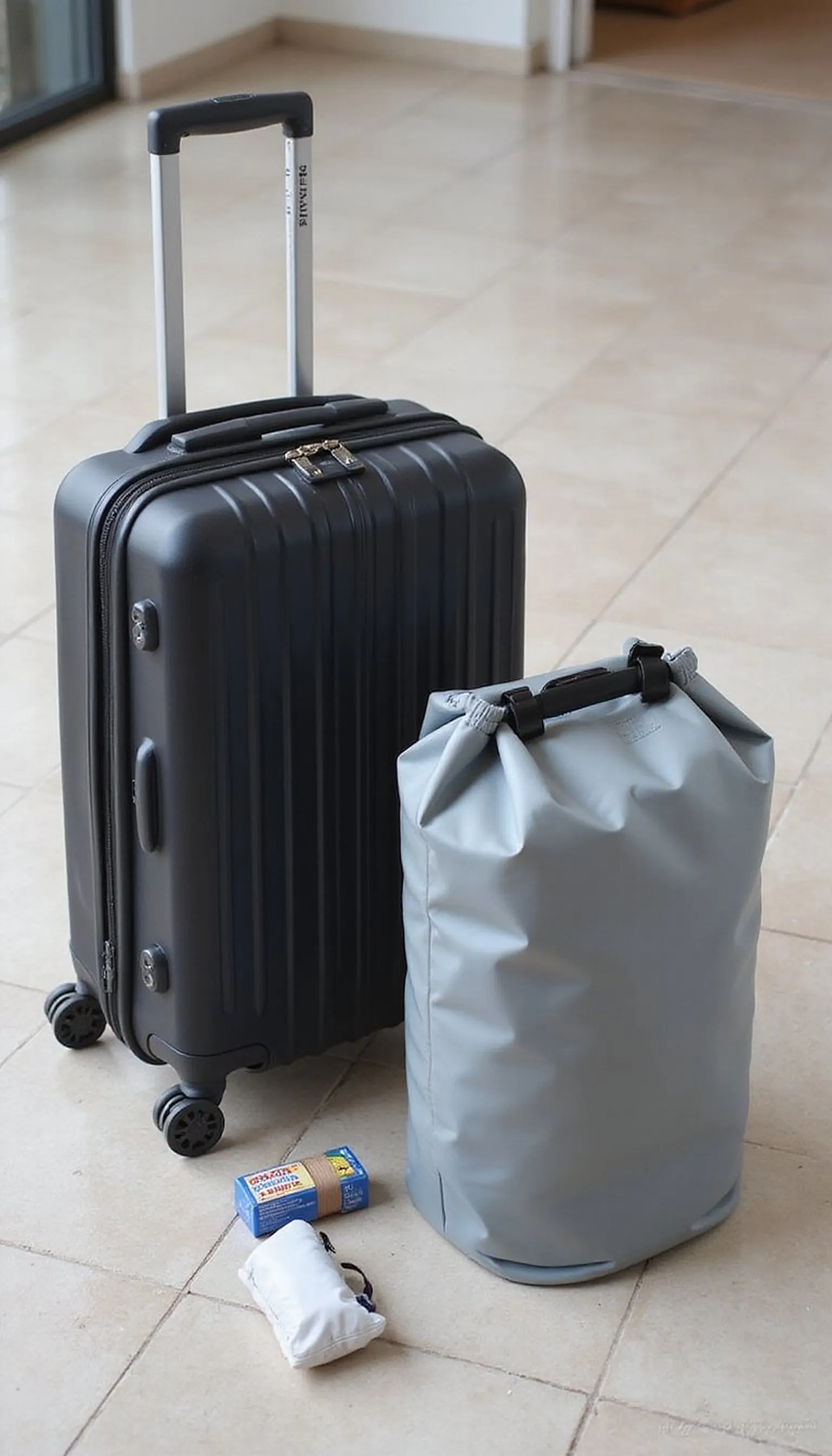 Waterproof luggage and dry bag for wet travel days