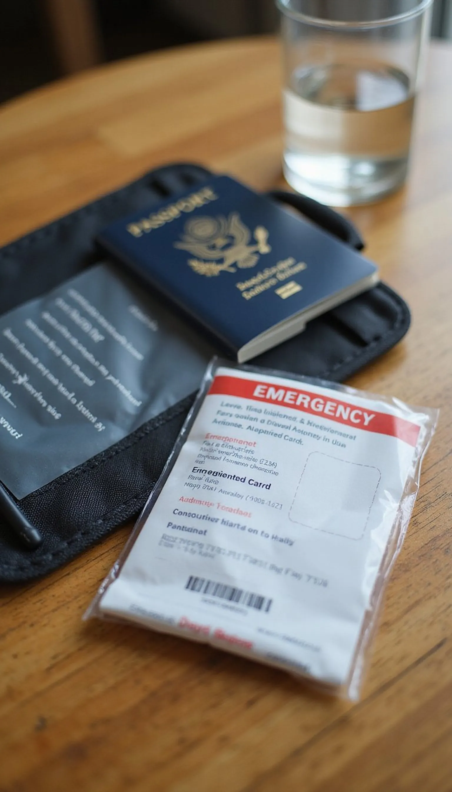 Waterproof passport holder and document protection