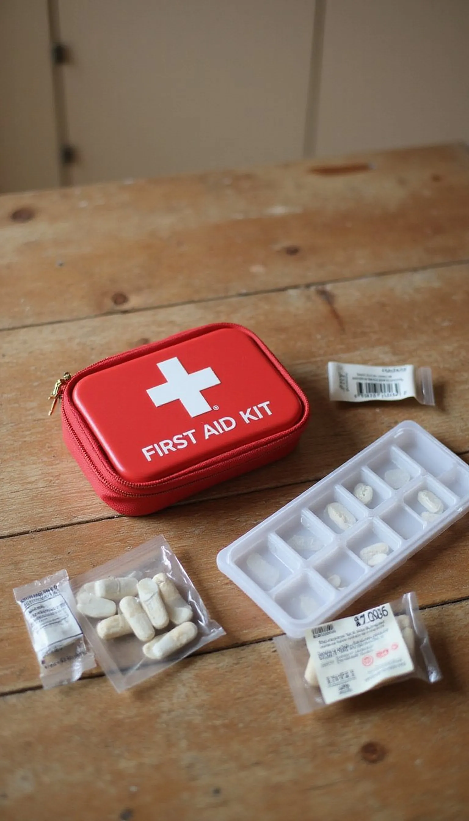 Mini first aid and daily meds kit