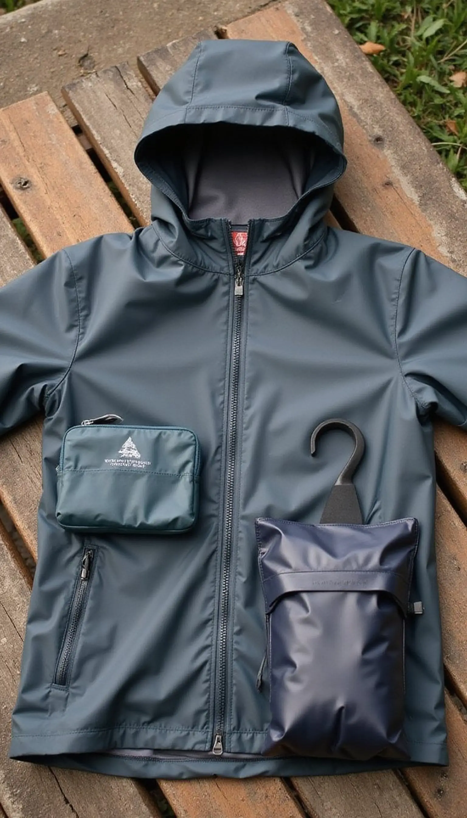 Packable rain kit for surprise showers
