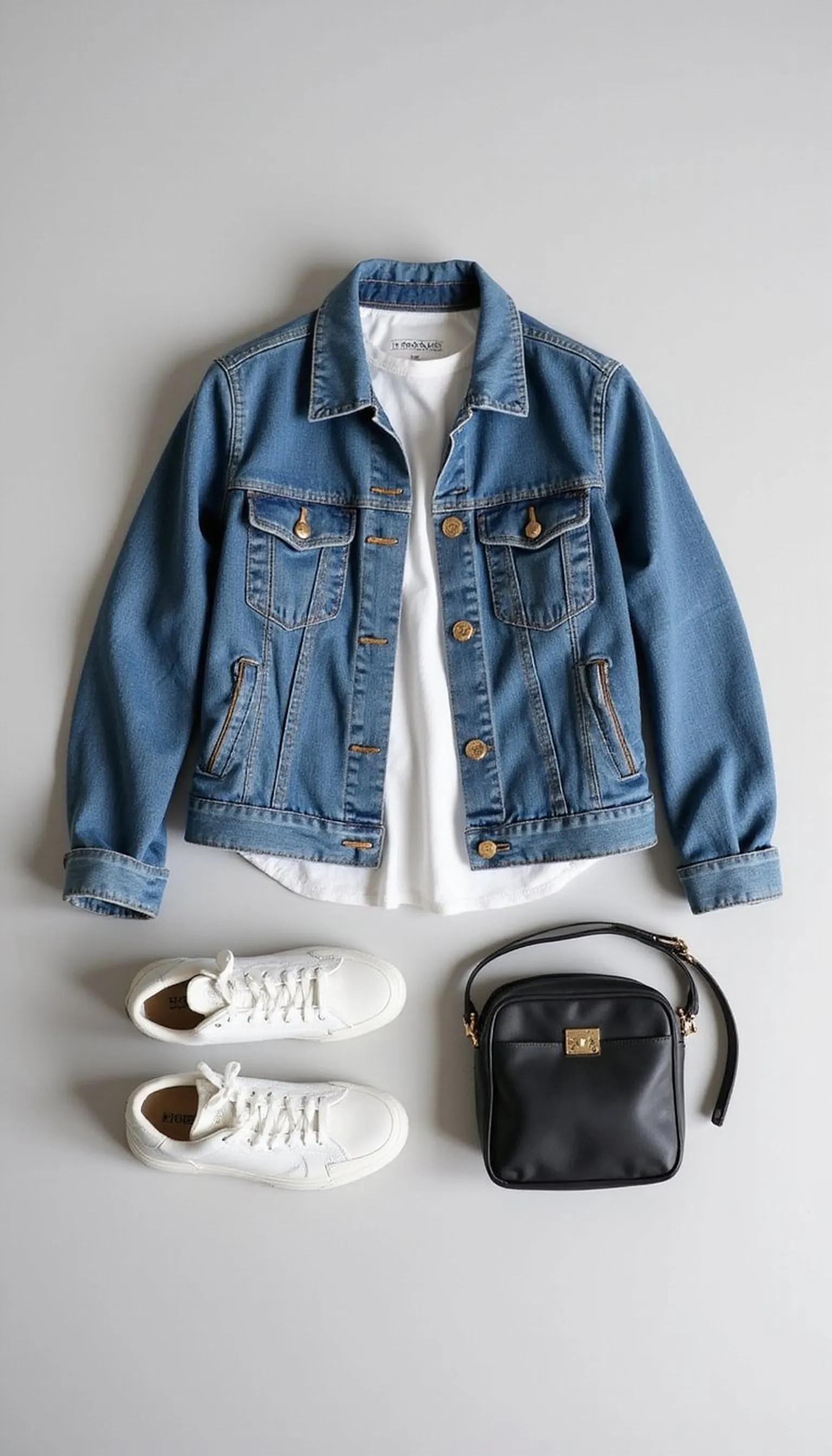 Three-outfit capsule for a weekend getaway