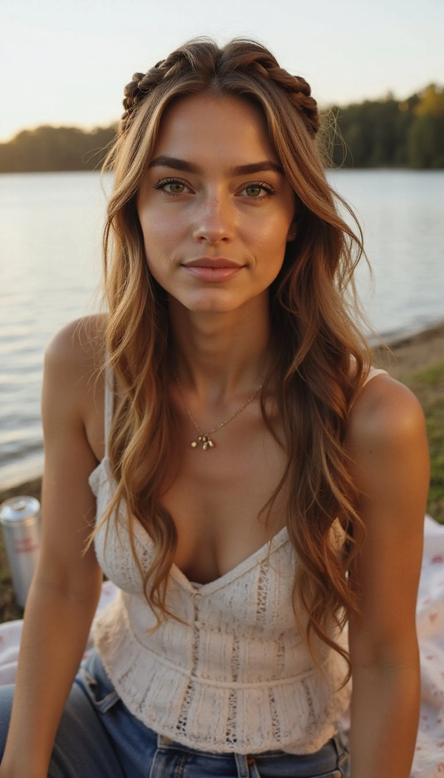 Braided Crown For Windy Lake Afternoons