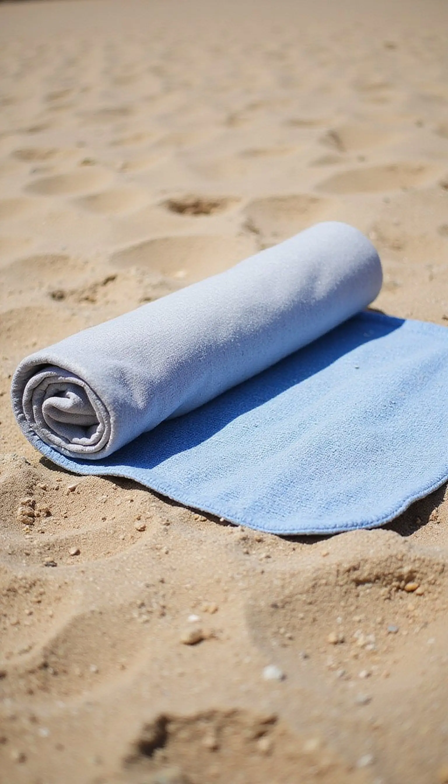 Beach Blanket Setup: Weighted Corners and Mat
