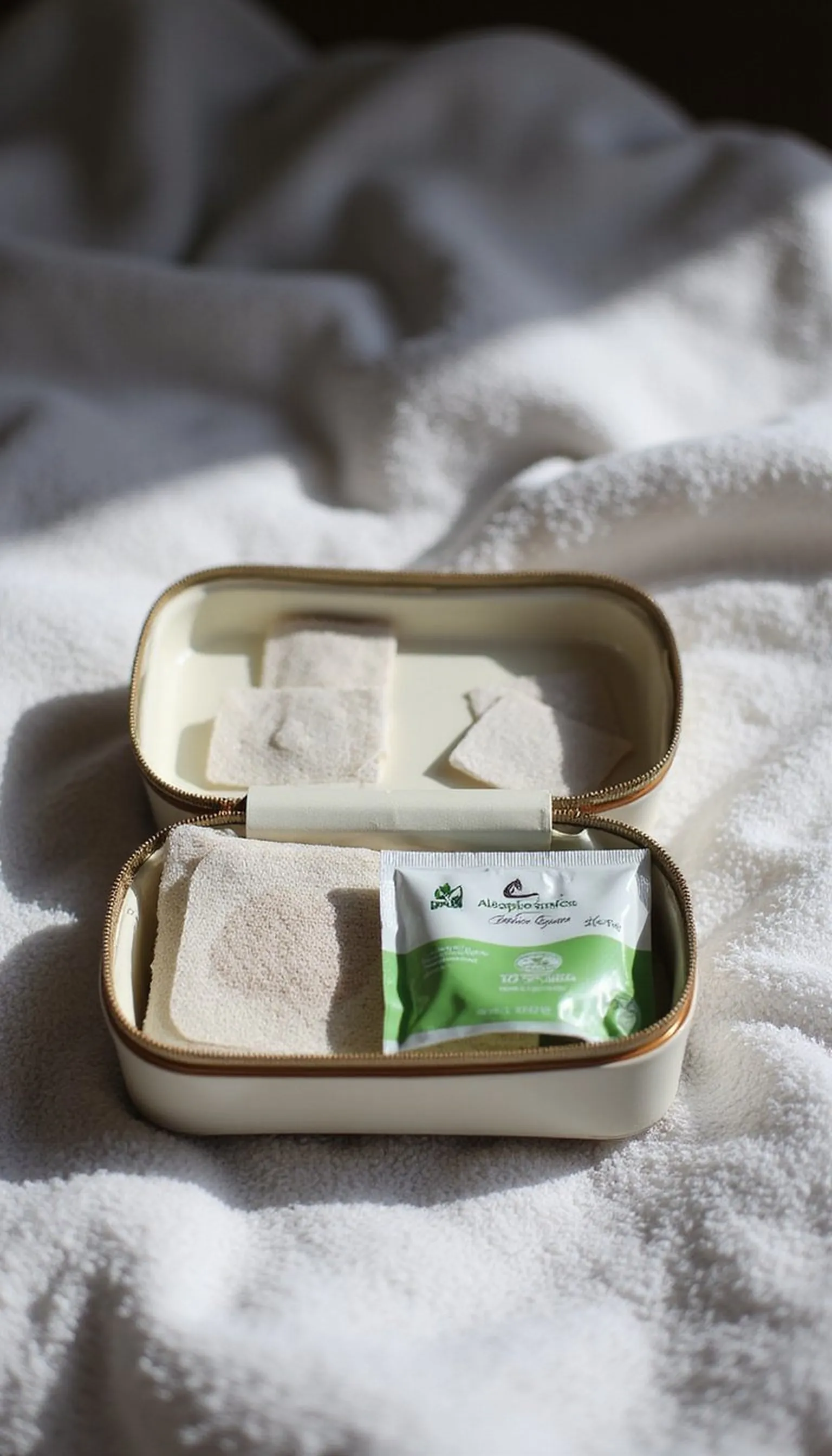 Mini First Aid Kit: Bandages and Aloe Gel