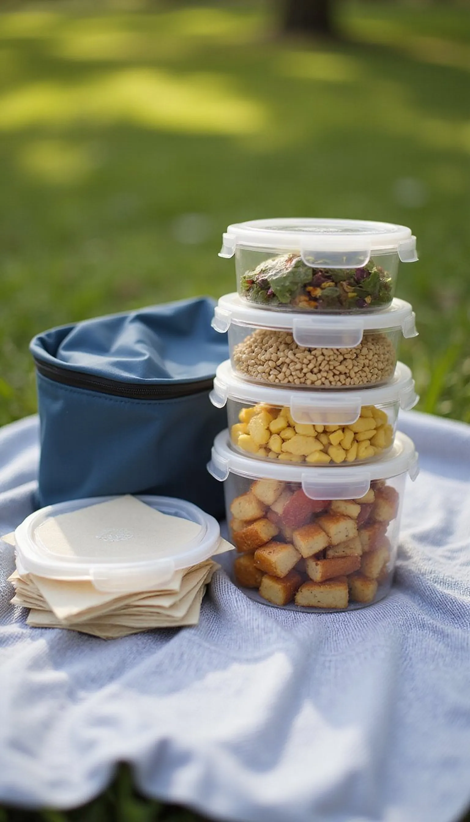 Snack Pack: Sealed Containers and Napkins