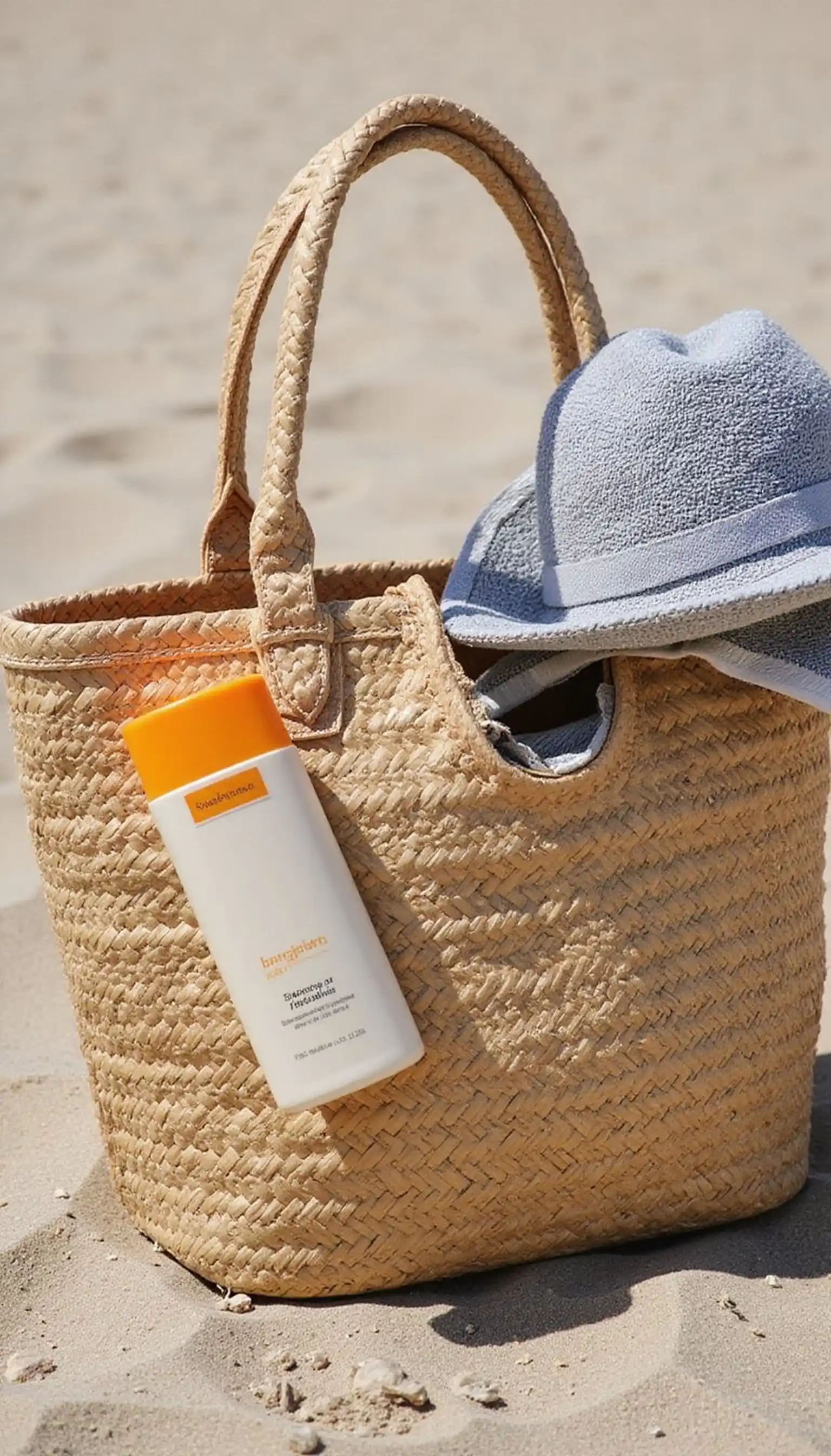 Straw Tote Pack: Late Summer Beach Essentials