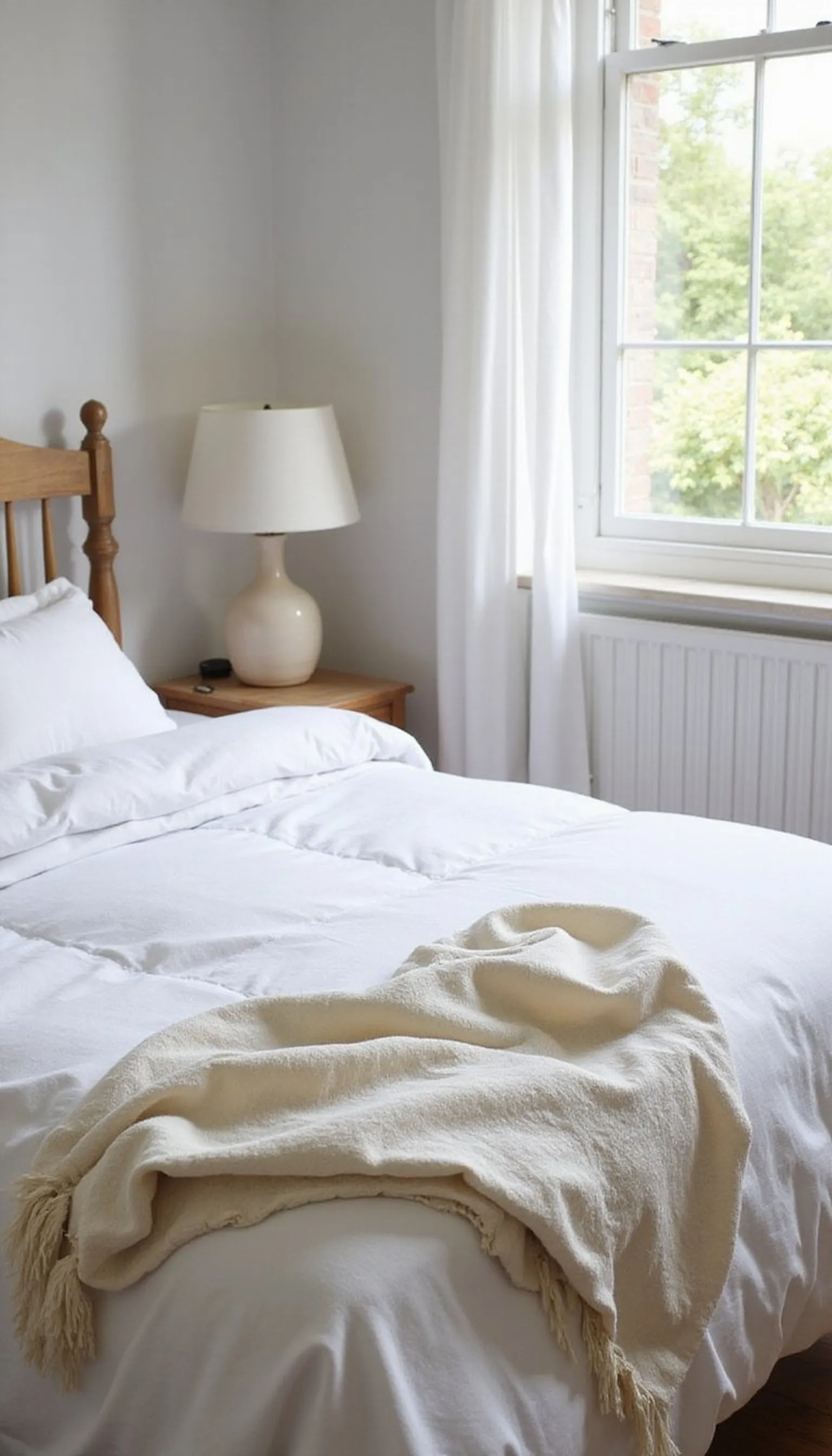 Breezy linen bedding for hot summer nights