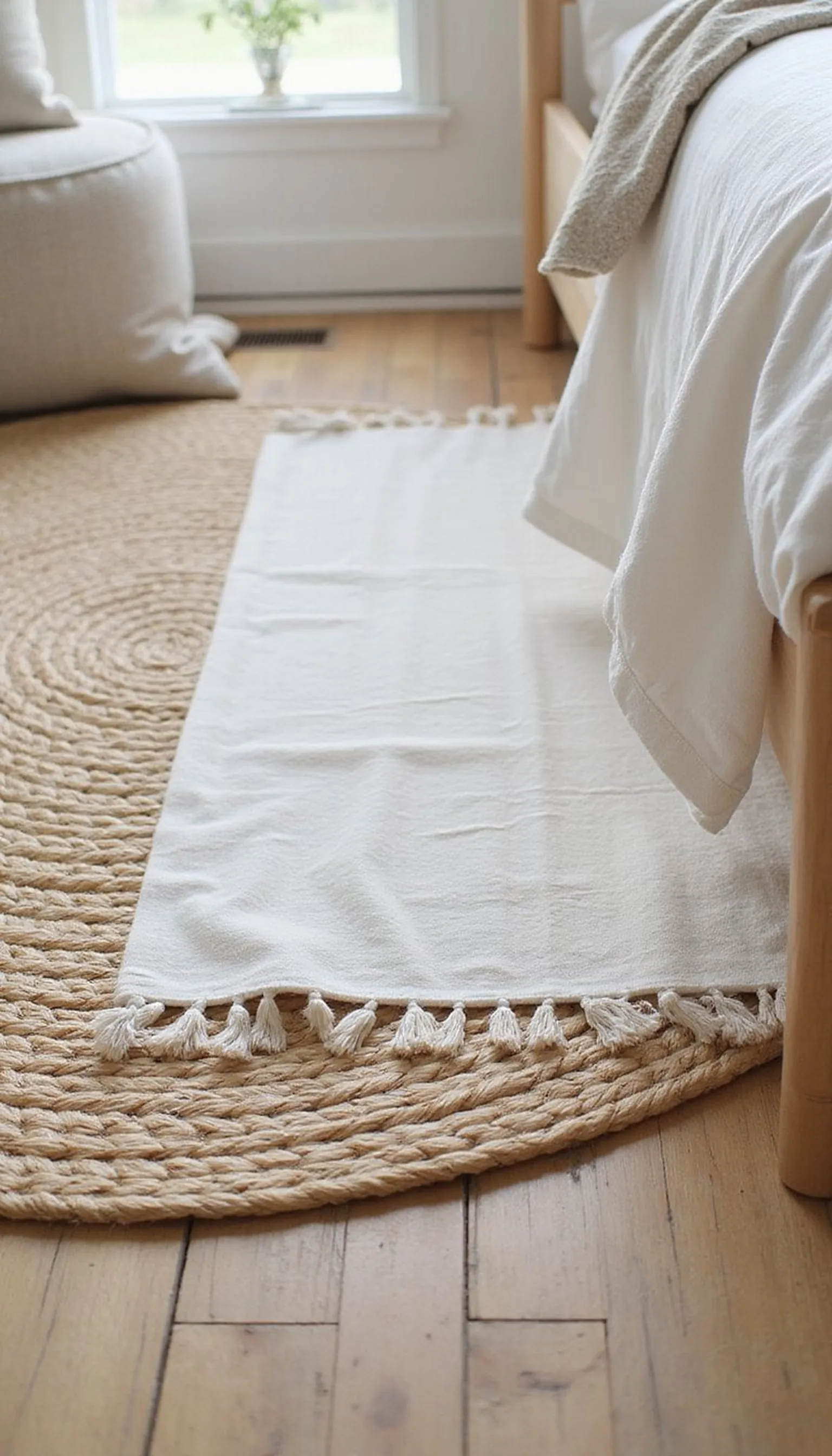 Layered rugs that add warmth without weight