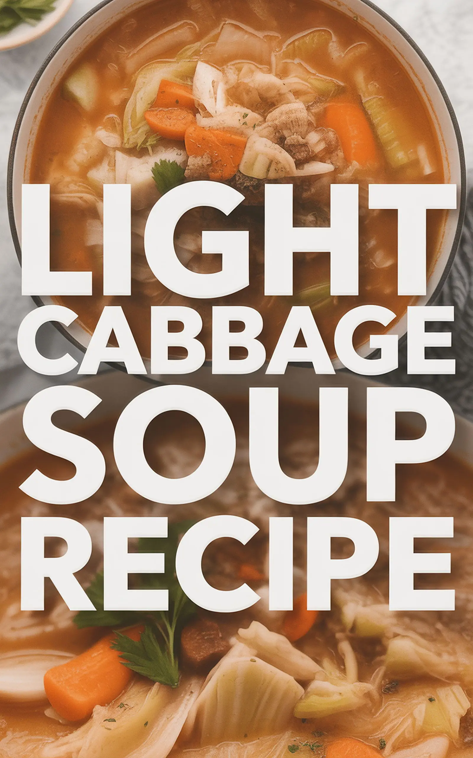 Light Cabbage Soup Recipe - easy recipe with step by step instructions