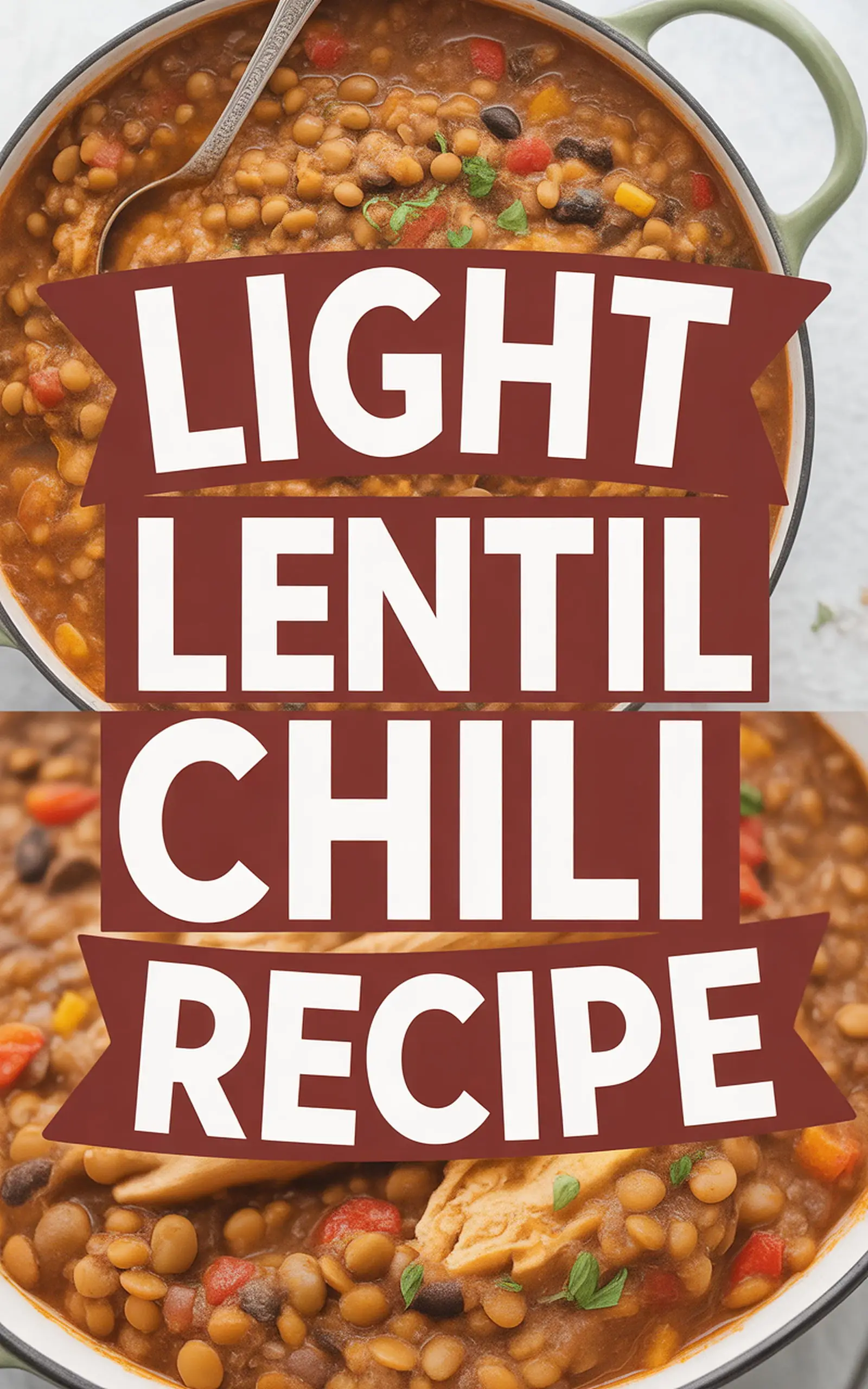 Light Lentil Chili Recipe - easy recipe with step by step instructions