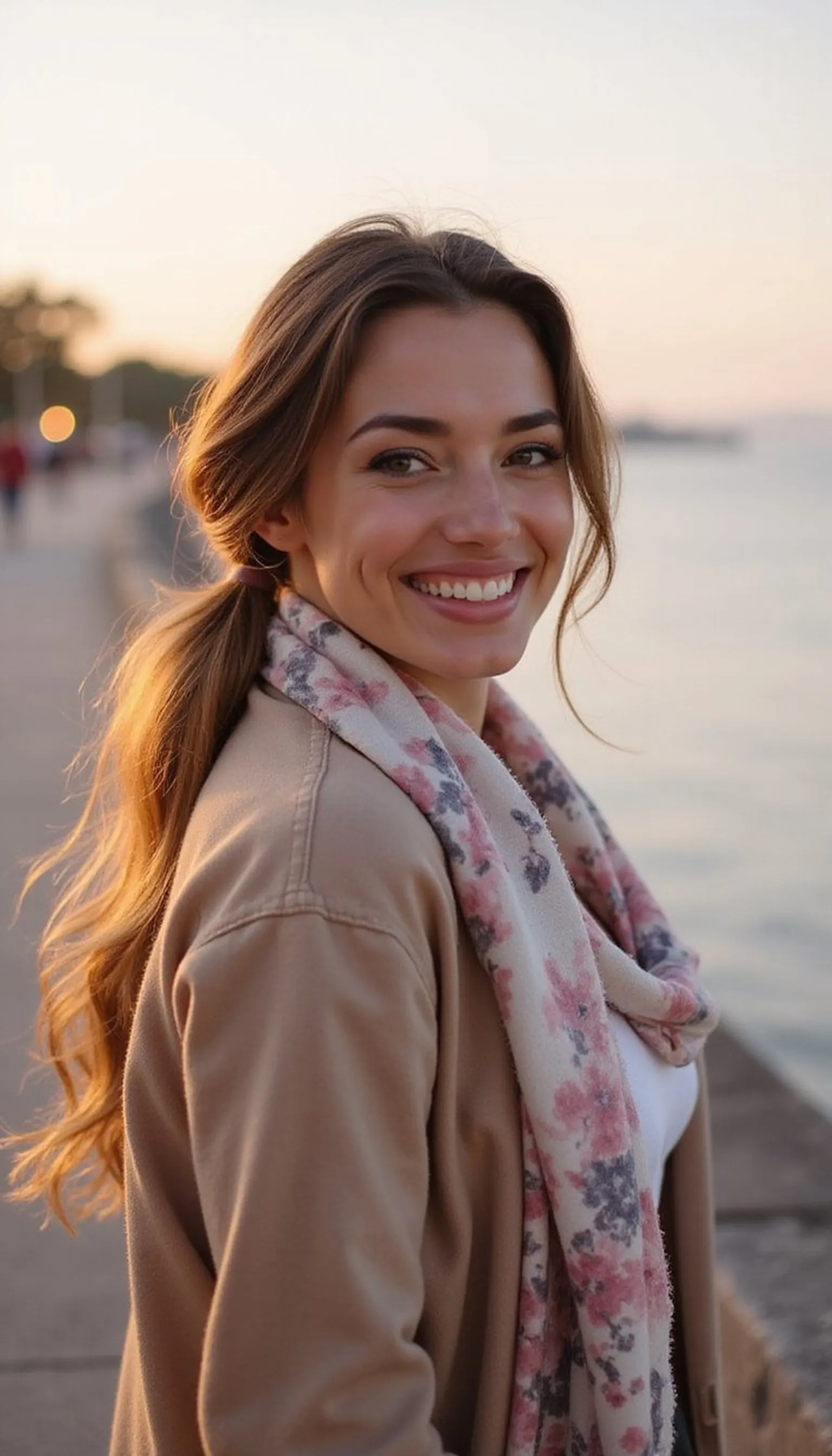 Low Pony With Wrapped Scarf Quick Style