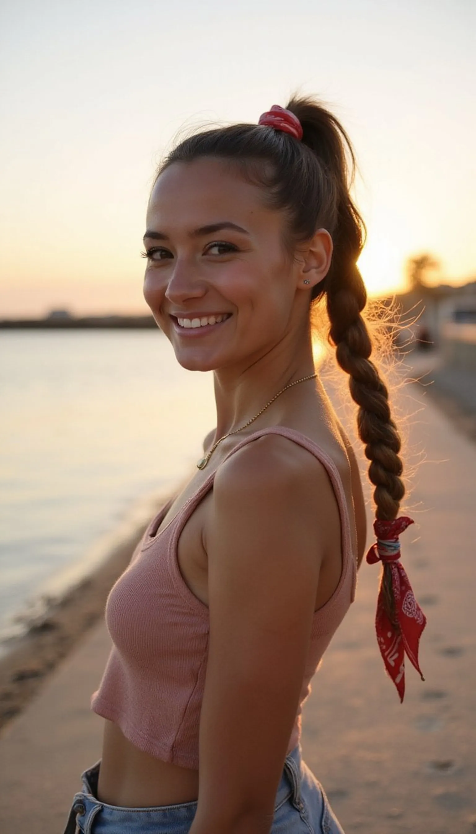 Quick Braided Ponytail That Stays Tidy