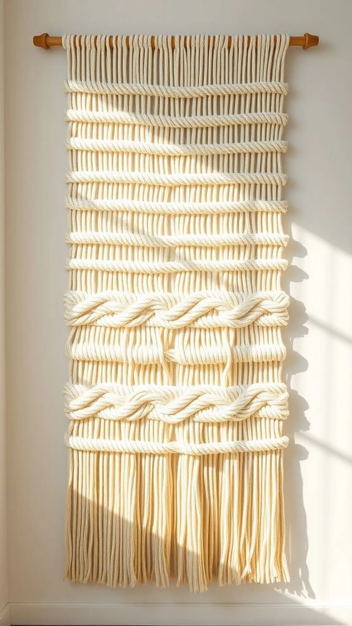 Knotted wave pattern with gentle undulating lines