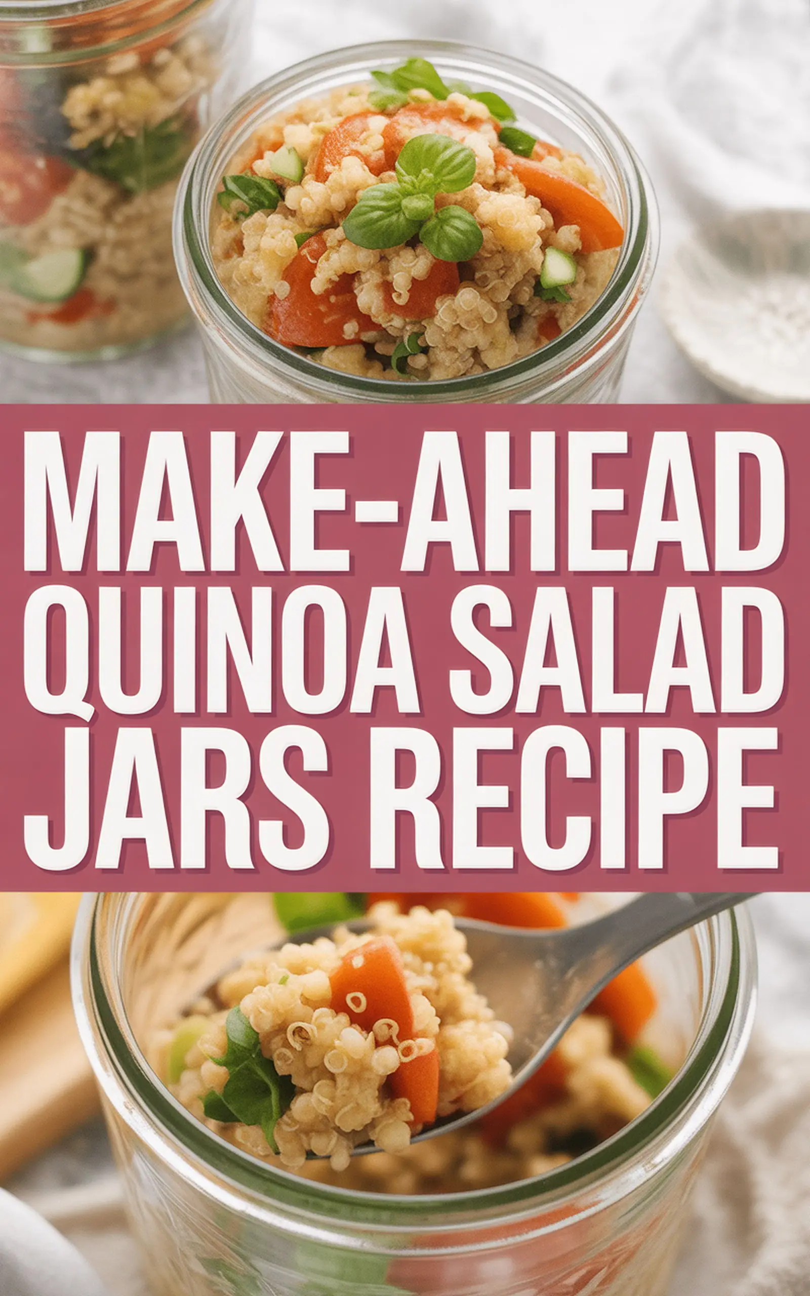 Make-Ahead Quinoa Salad Jars Recipe - easy recipe with step by step instructions