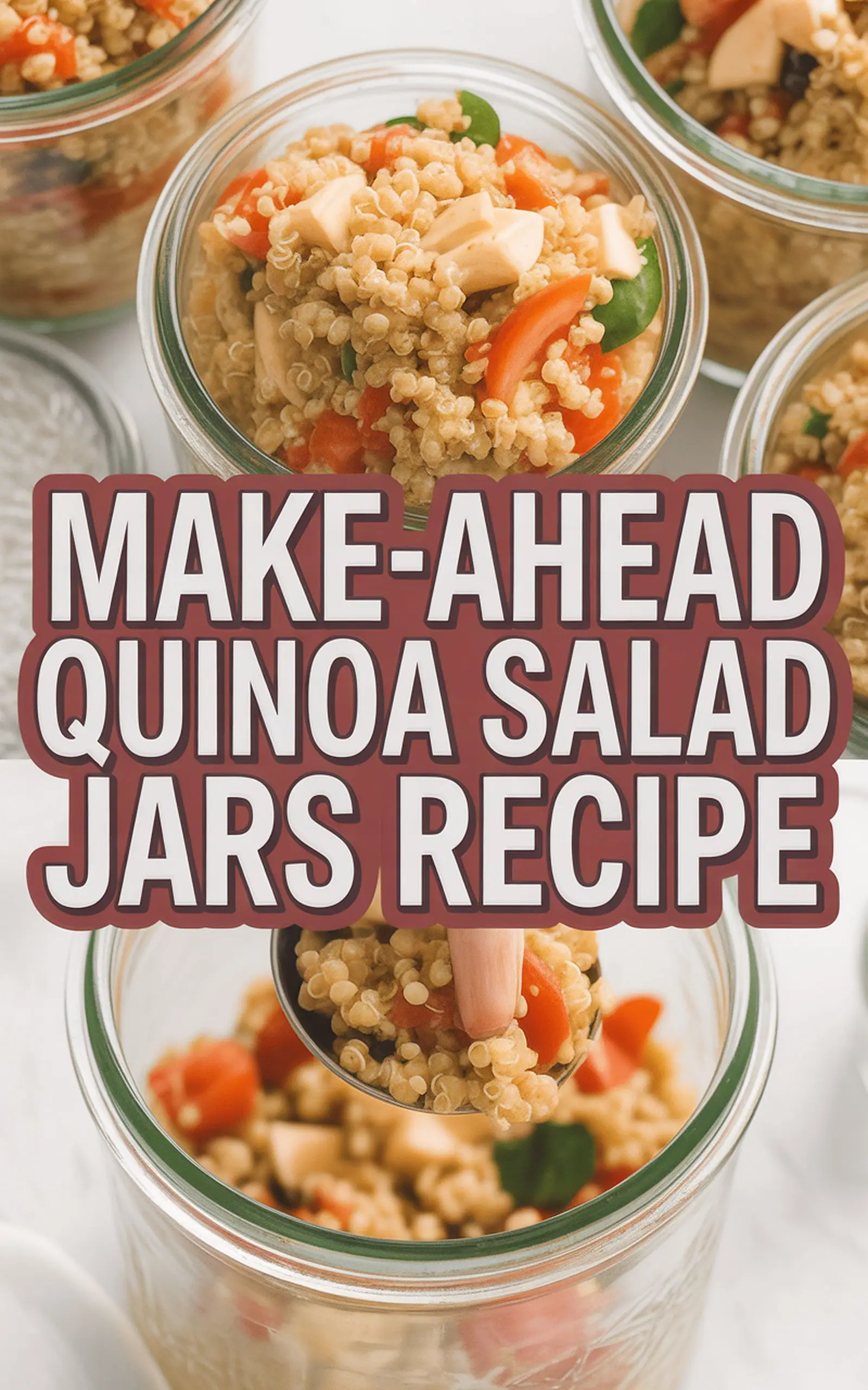 Make-Ahead Quinoa Salad Jars Recipe - easy recipe with step by step instructions