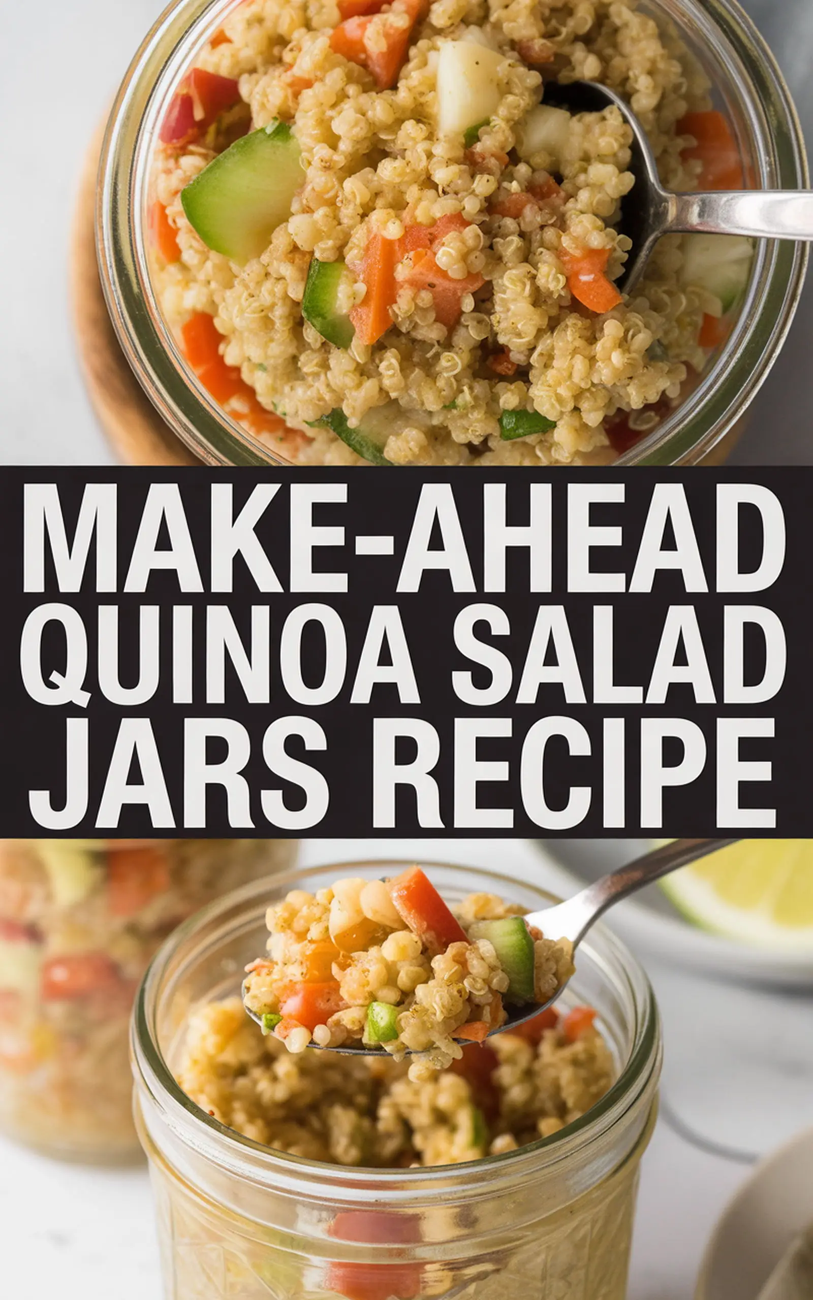 Make-Ahead Quinoa Salad Jars Recipe - easy recipe with step by step instructions