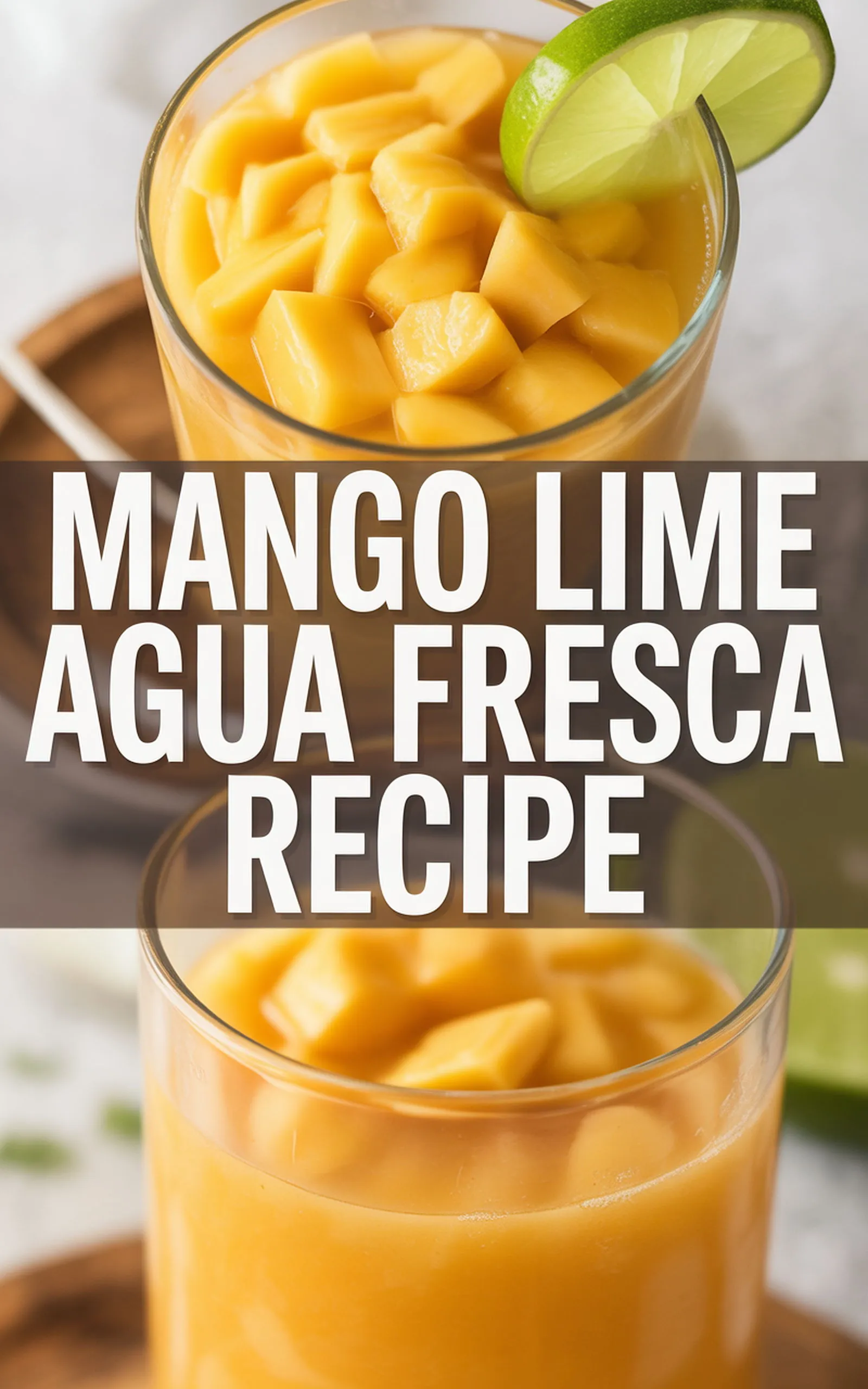 Mango Lime Agua Fresca Recipe - easy recipe with step by step instructions